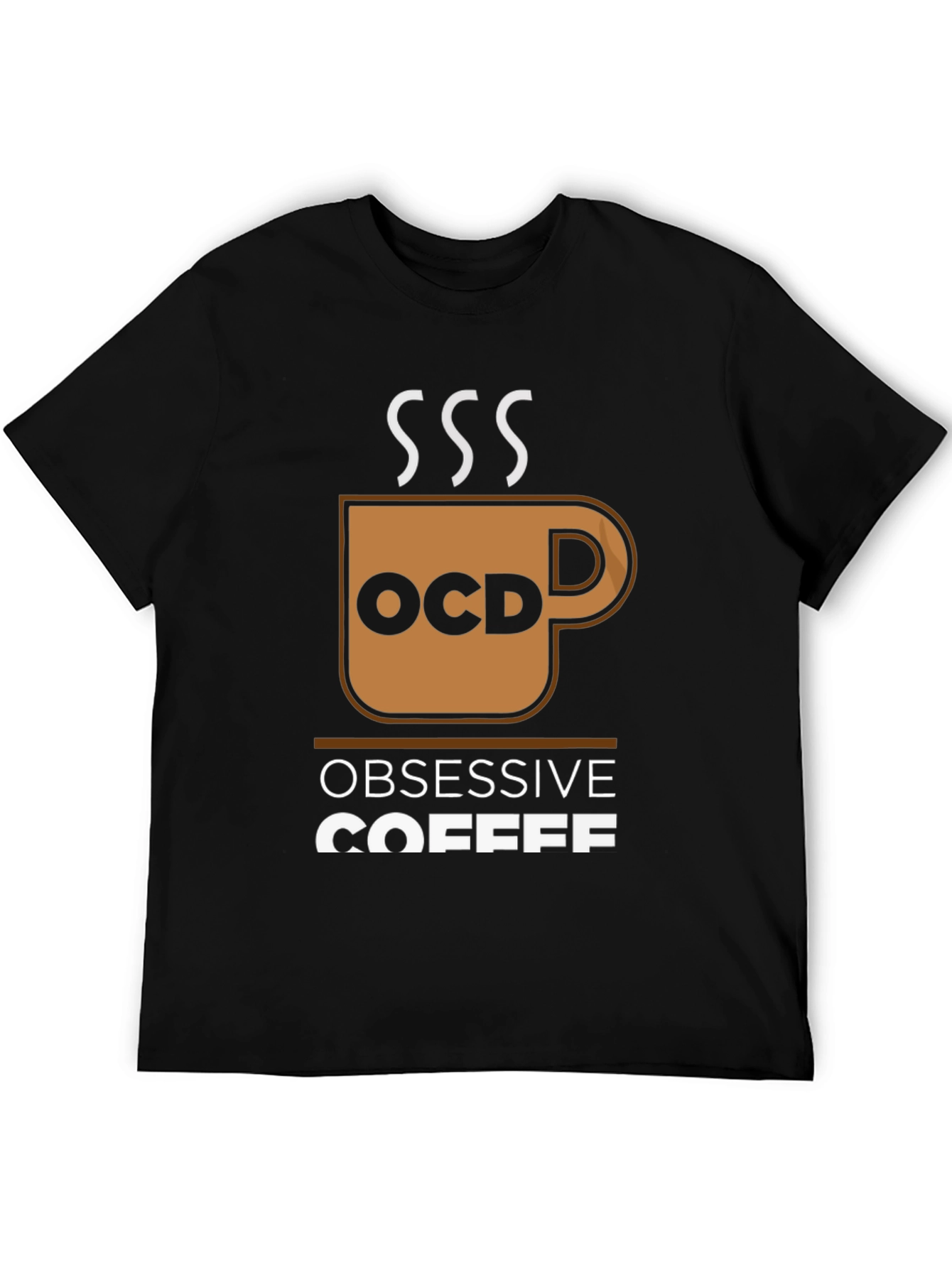 Obsessive Coffee Disorder Black T-Shirt