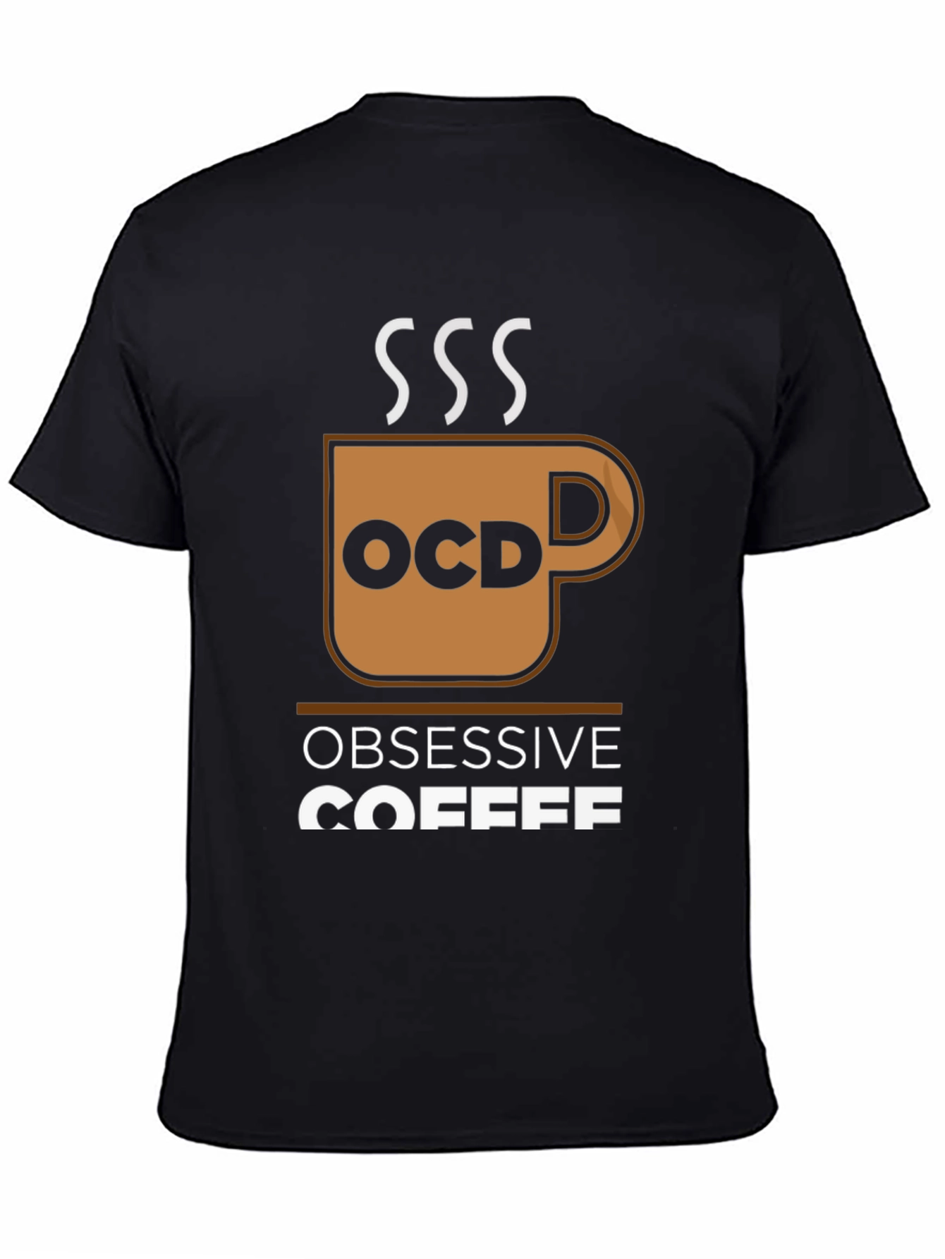 Obsessive Coffee Disorder Black T-Shirt
