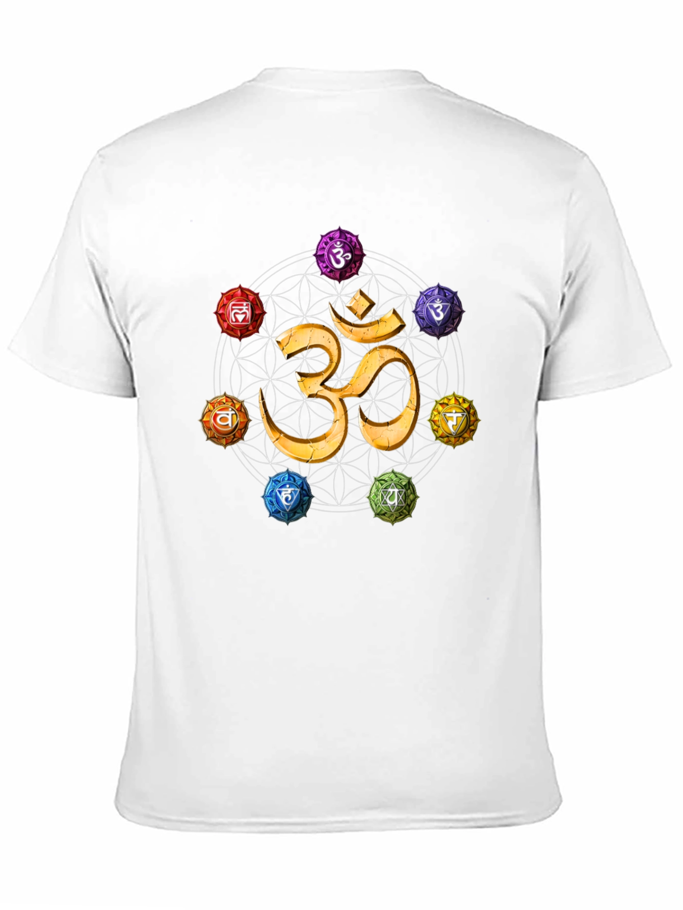 Chakra Symbol T-Shirt - Spiritual Om Design