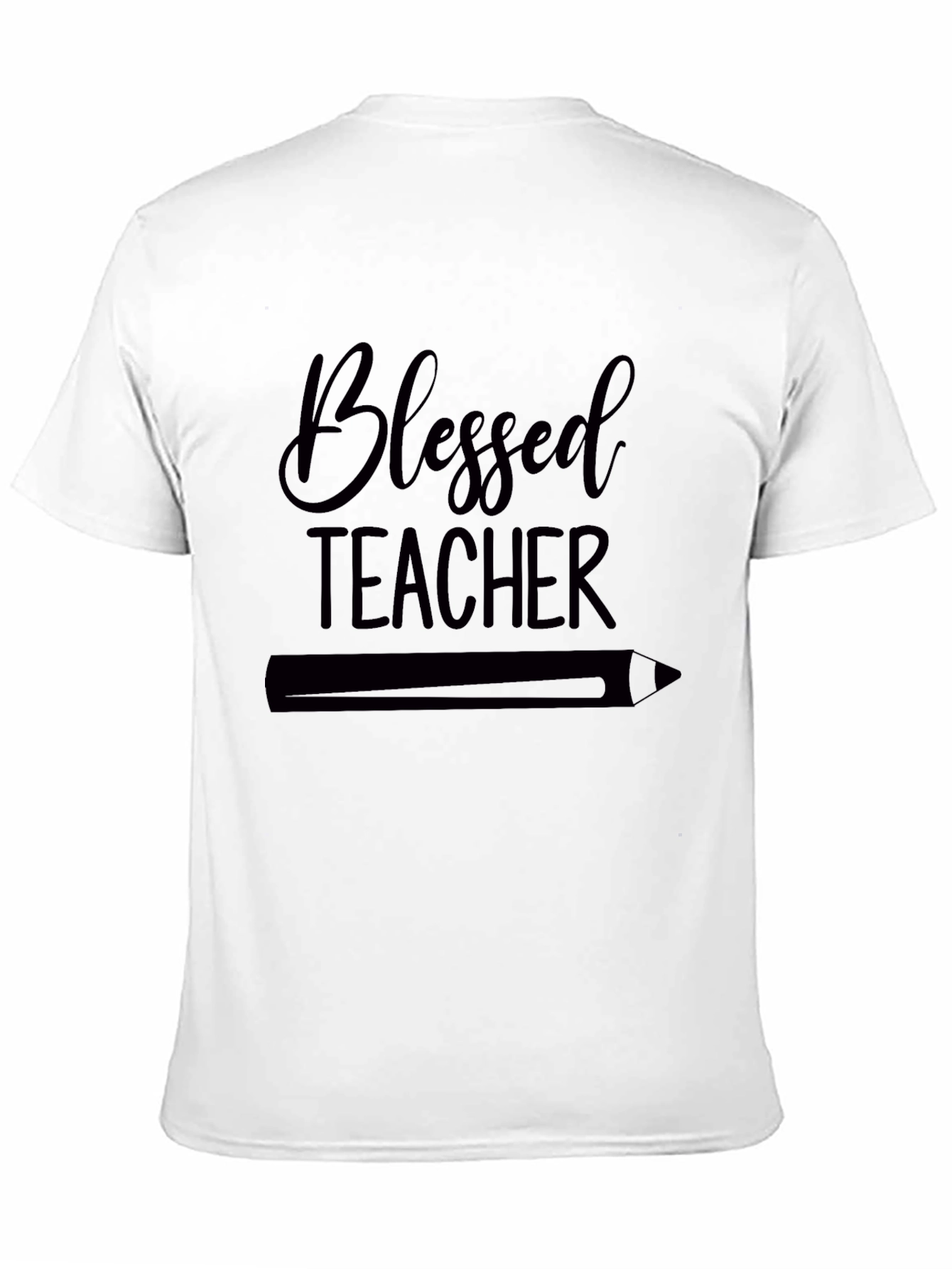 Blessed Teacher T-Shirt - Black Cotton Blend
