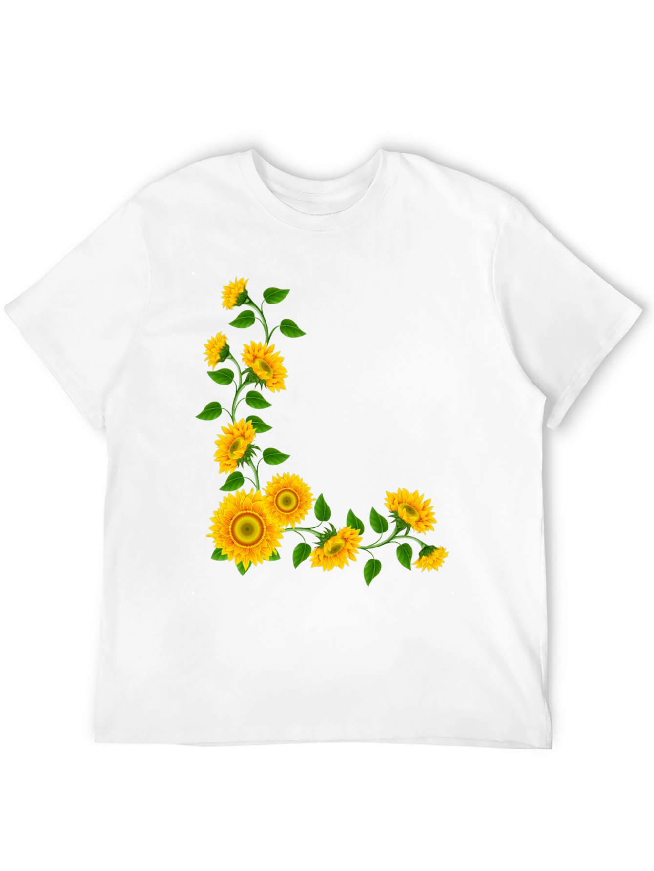 Sunflower Graphic Tee - Black Casual T-Shirt