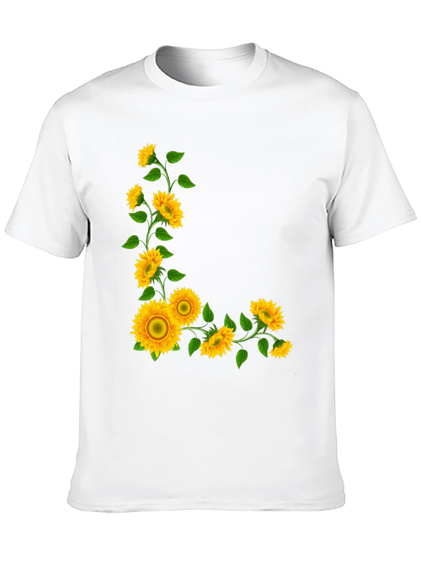 Sunflower Graphic Tee - Black Casual T-Shirt