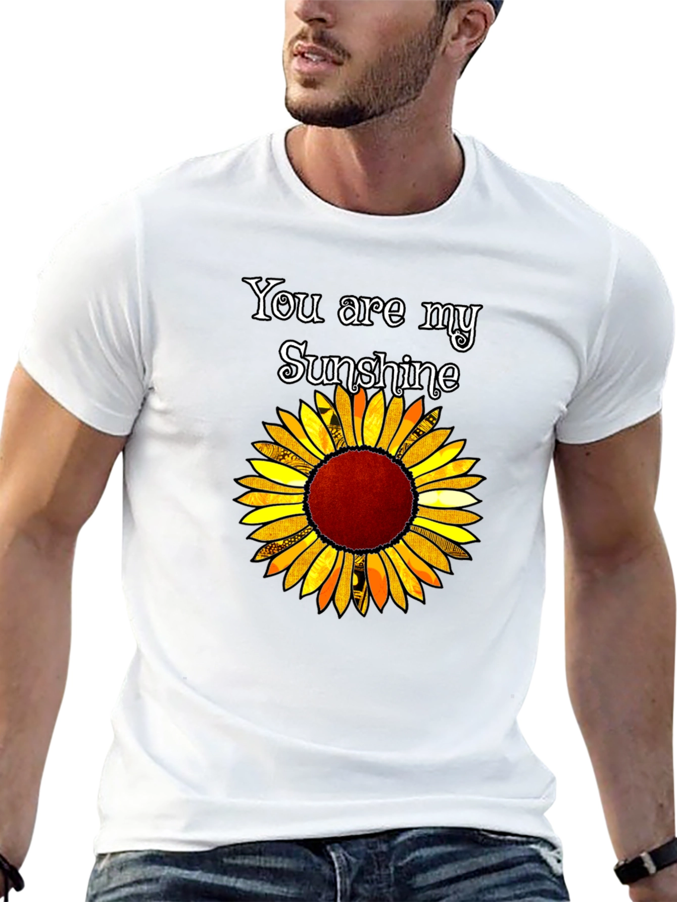 You Are My Sunshine Sunflower Graphic T-Shirt