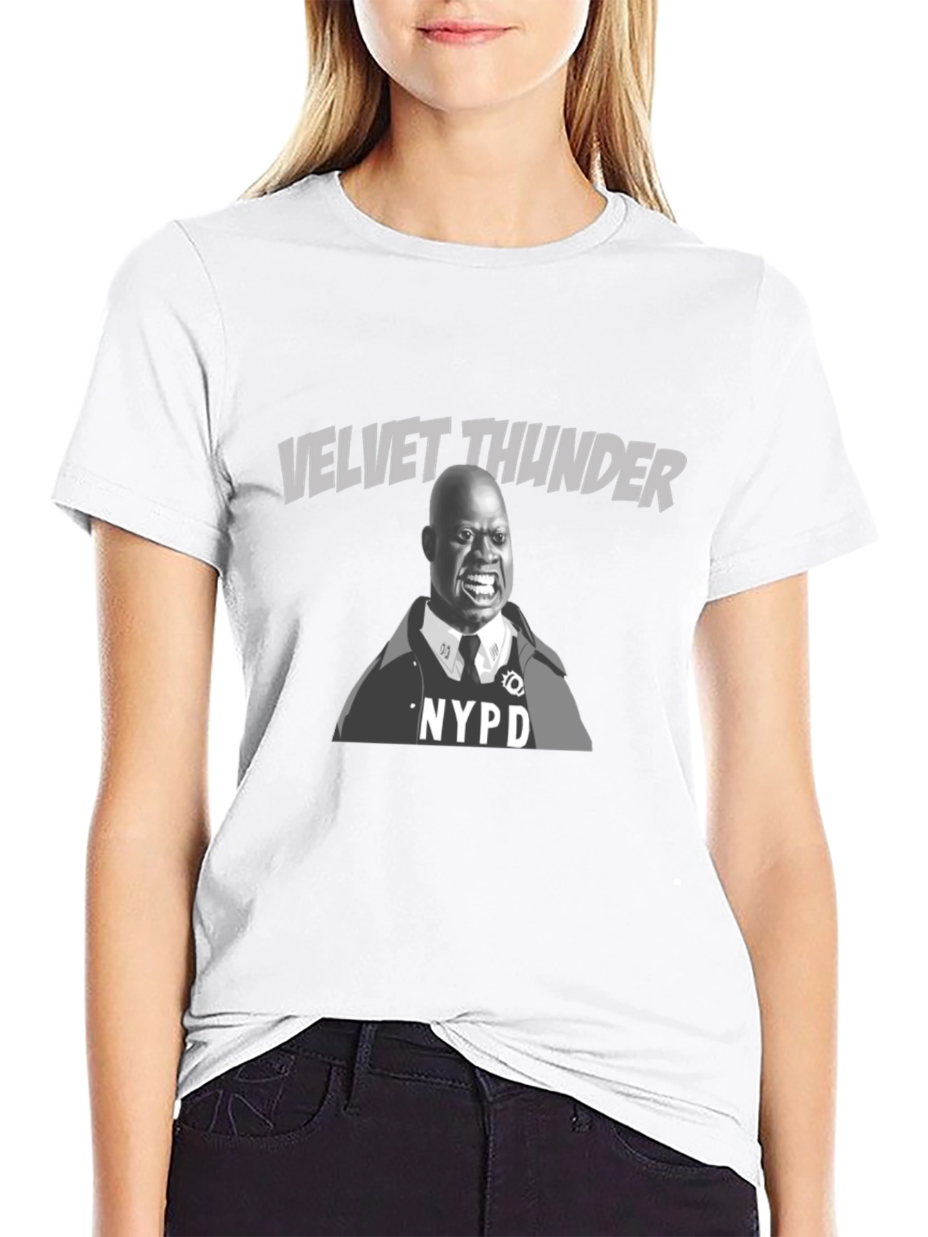 Velvet Thunder NYPD Graphic T-Shirt
