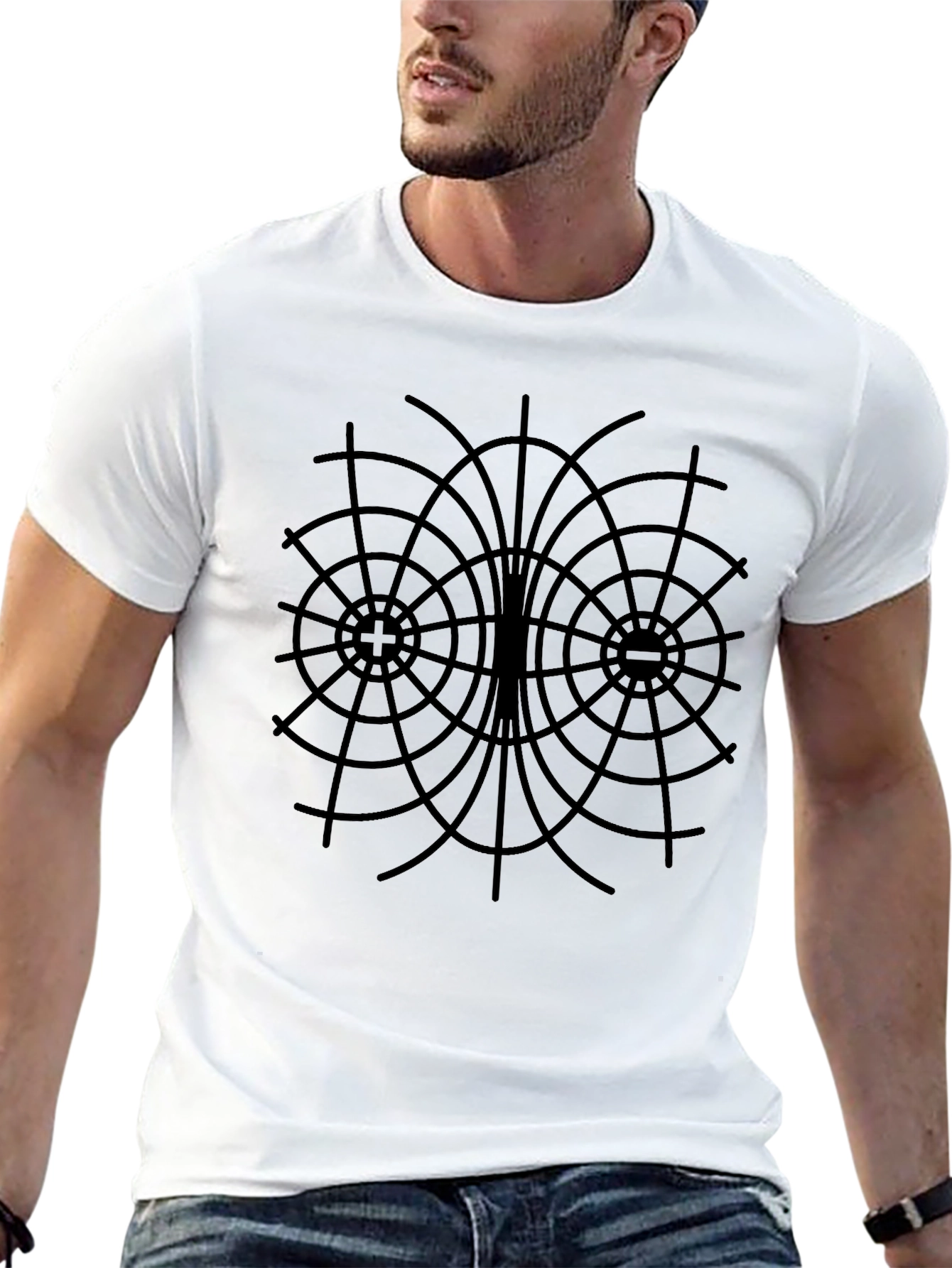 Physics Field Lines T-Shirt - Science Tee
