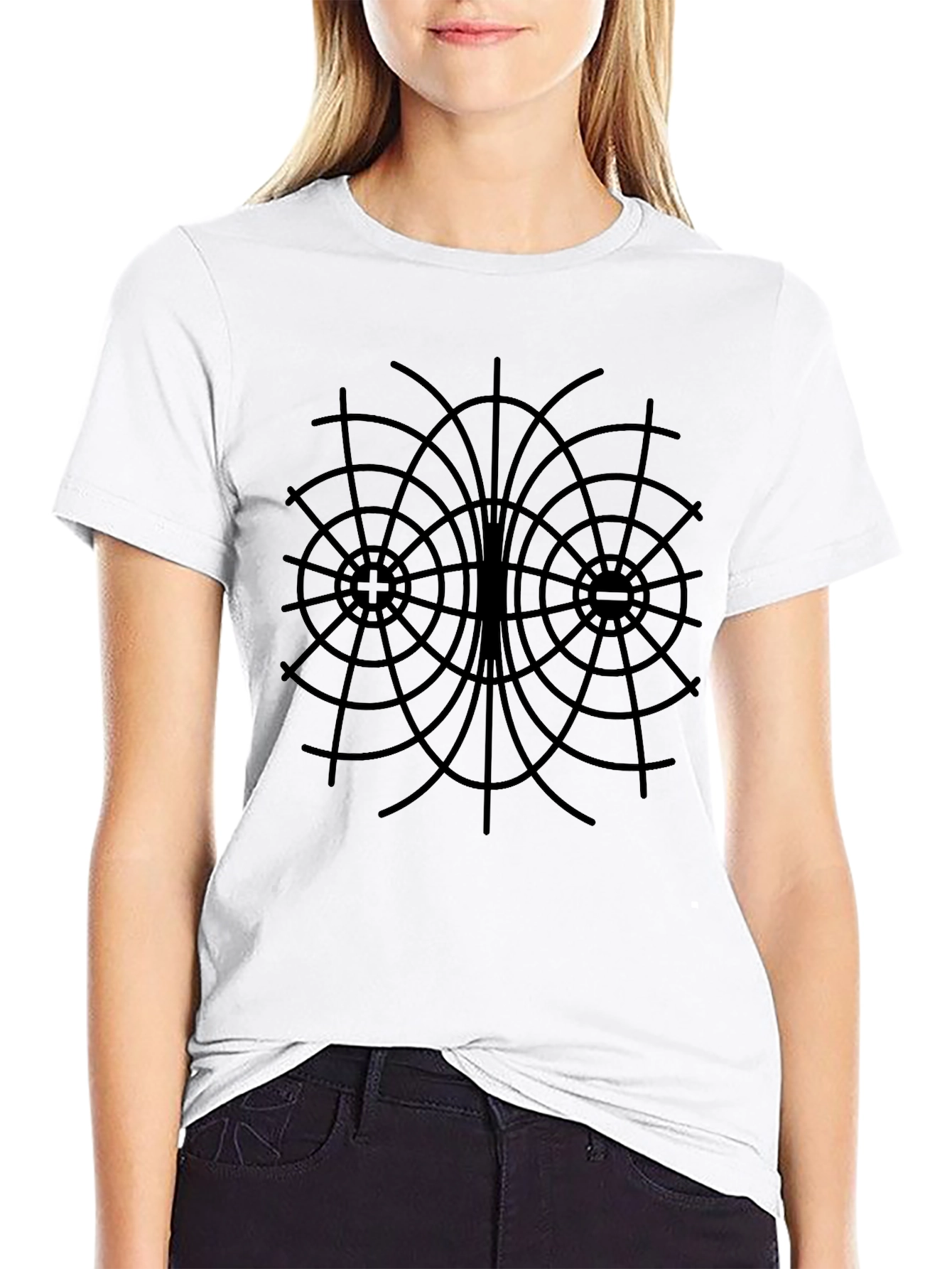 Physics Field Lines T-Shirt - Science Tee