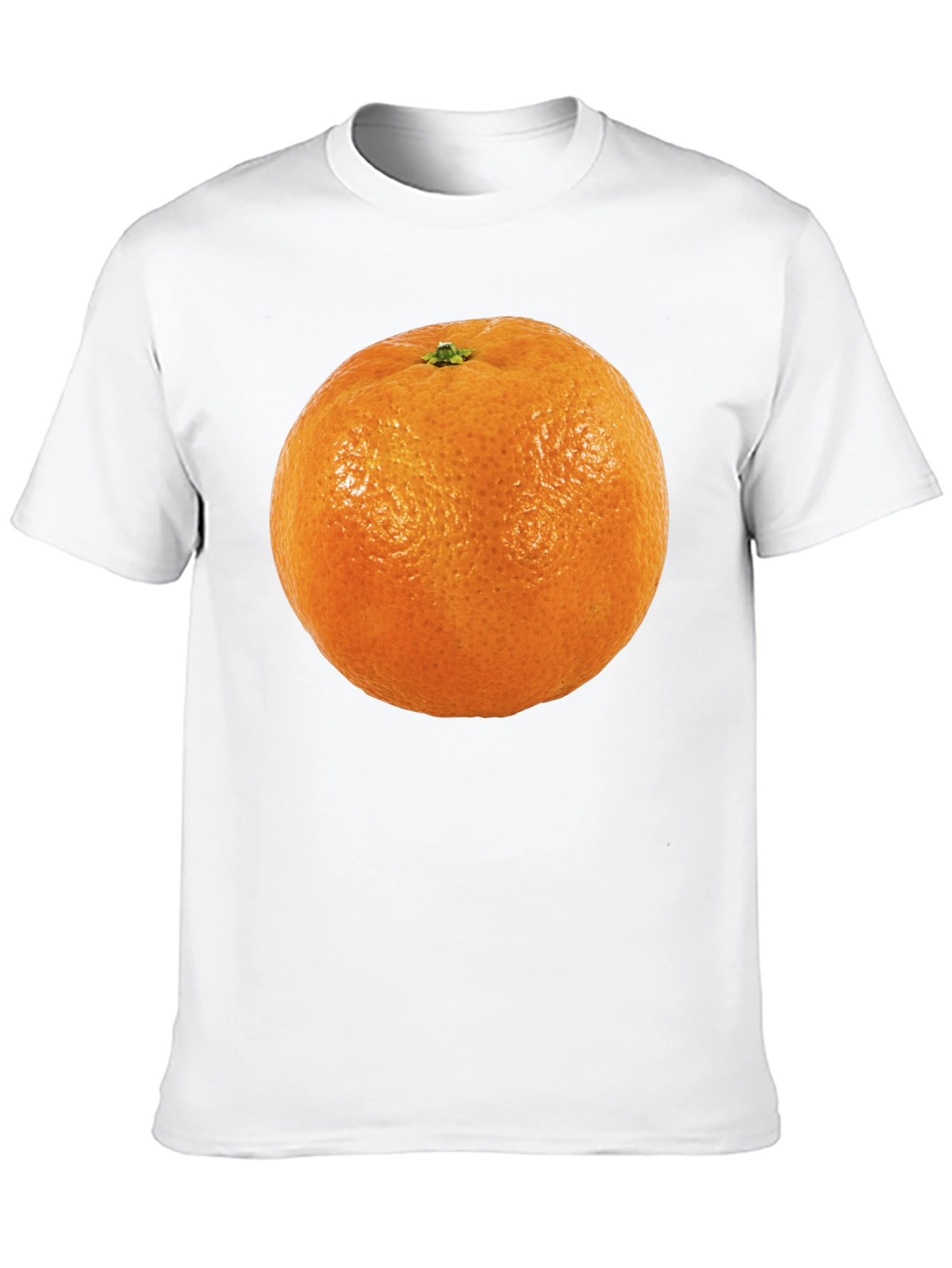Orange Fruit Graphic T-Shirt - Casual Cotton Tee