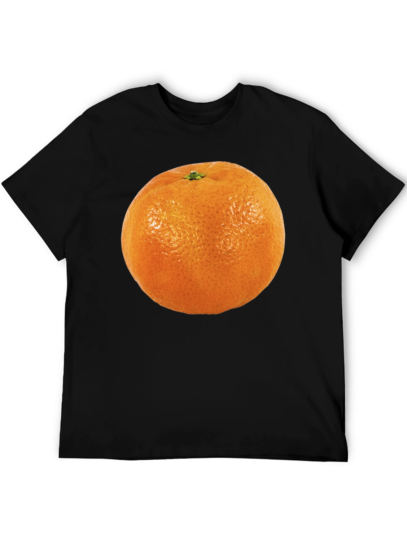 Orange Fruit Graphic T-Shirt - Casual Cotton Tee