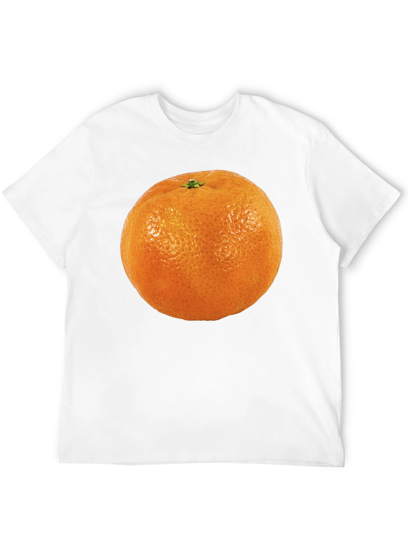 Orange Fruit Graphic T-Shirt - Casual Cotton Tee