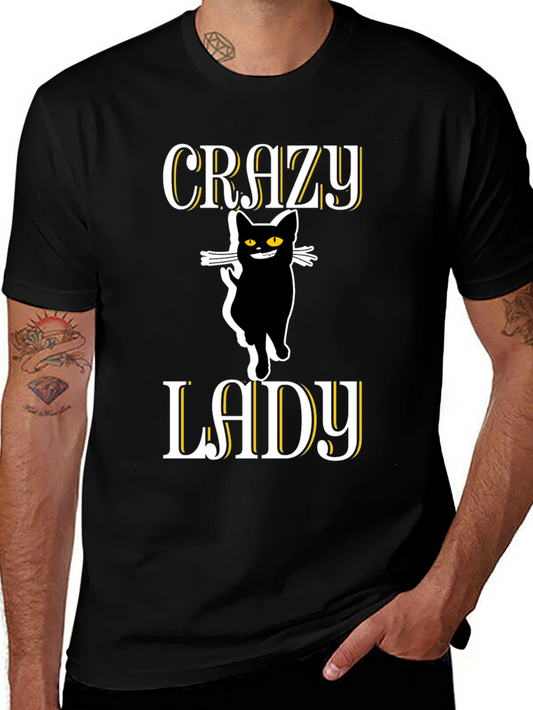 Crazy Cat Lady T-Shirt - Fun & Quirky Tee