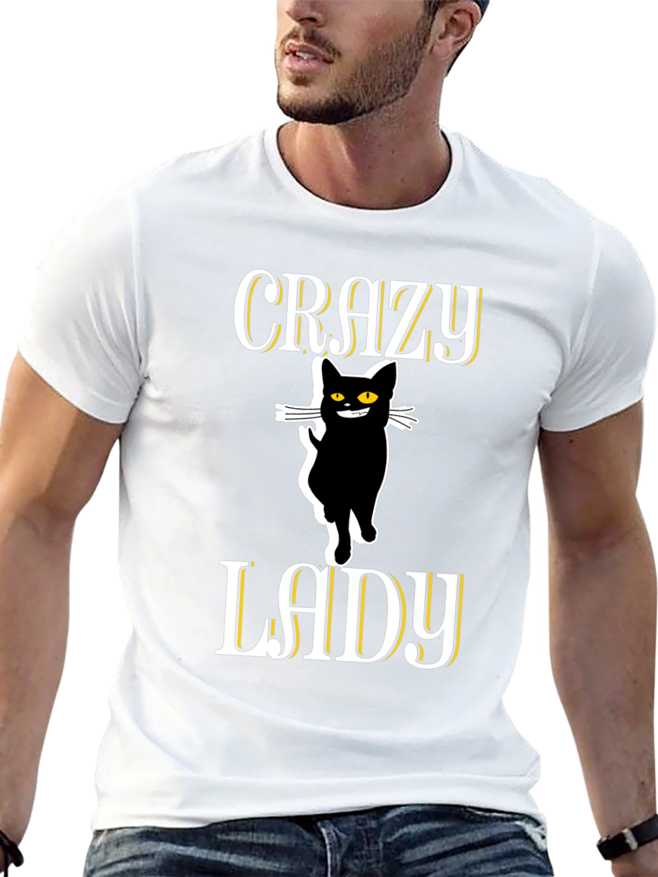 Crazy Cat Lady T-Shirt - Fun & Quirky Tee