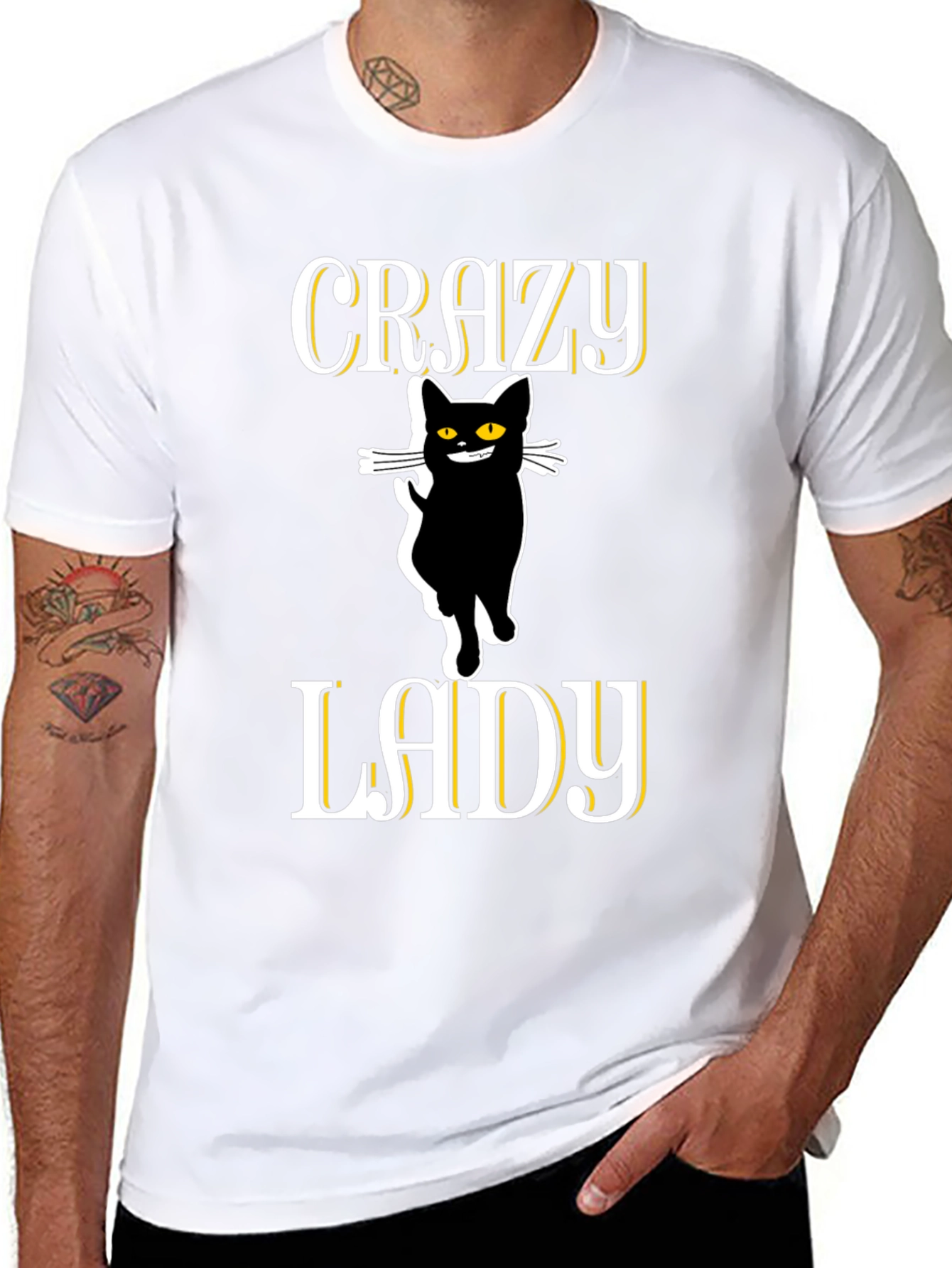 Crazy Cat Lady T-Shirt - Fun & Quirky Tee