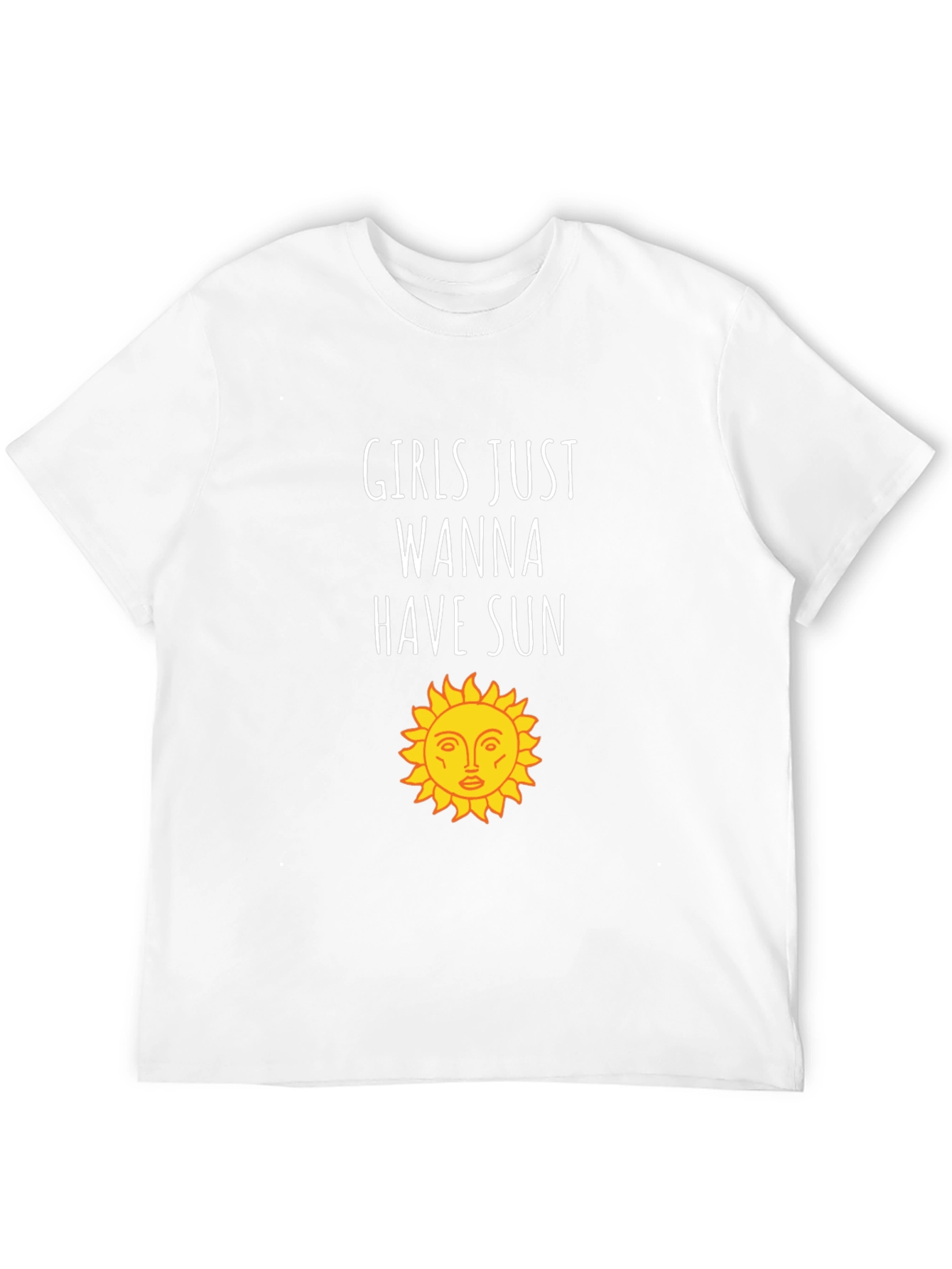 Girls Just Wanna Have Sun Graphic Tee - Black