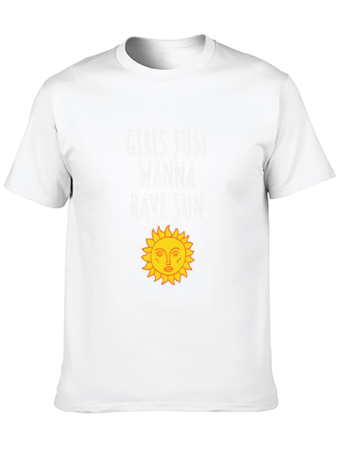 Girls Just Wanna Have Sun Graphic Tee - Black