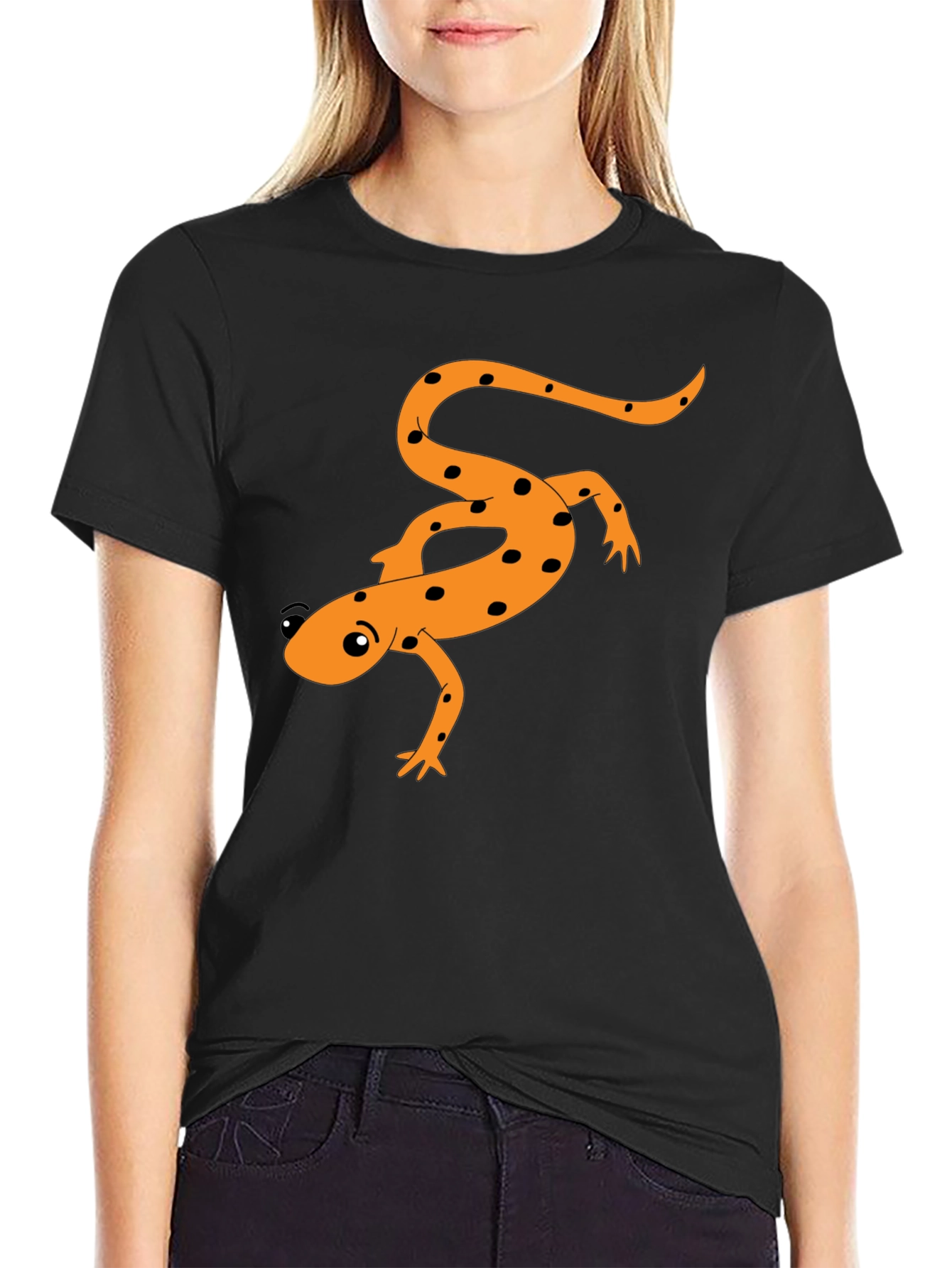 Salamander Graphic T-Shirt - Black