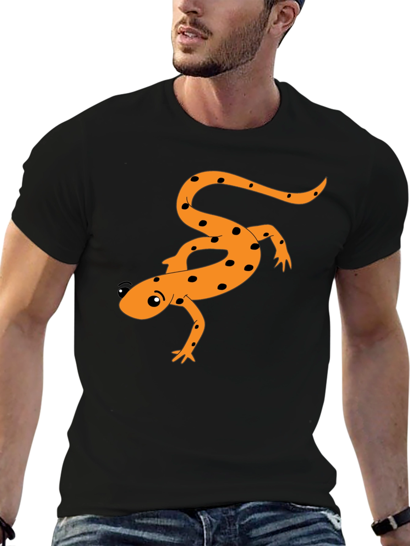 Salamander Graphic T-Shirt - Black
