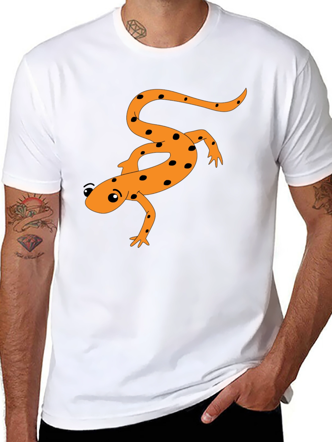 Salamander Graphic T-Shirt - Black