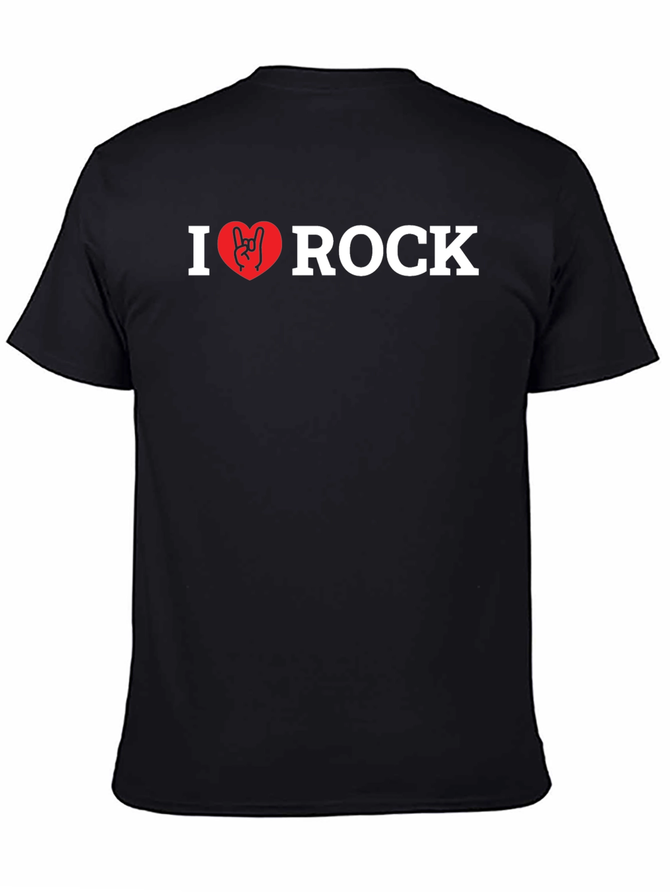 I Heart Rock Black T-Shirt