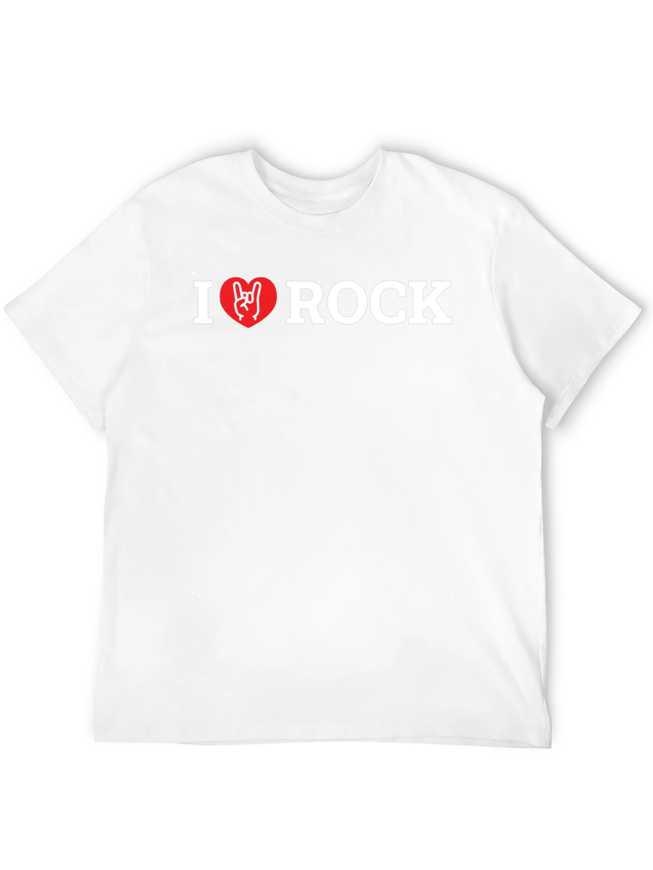 I Heart Rock Black T-Shirt