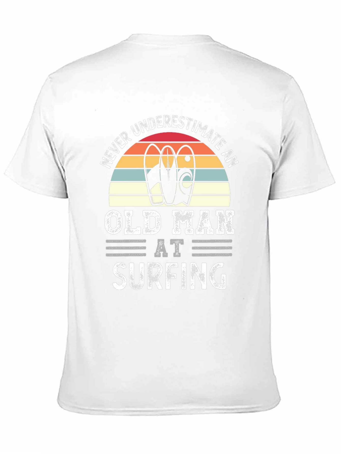 Never Underestimate Old Man Surfing T-Shirt