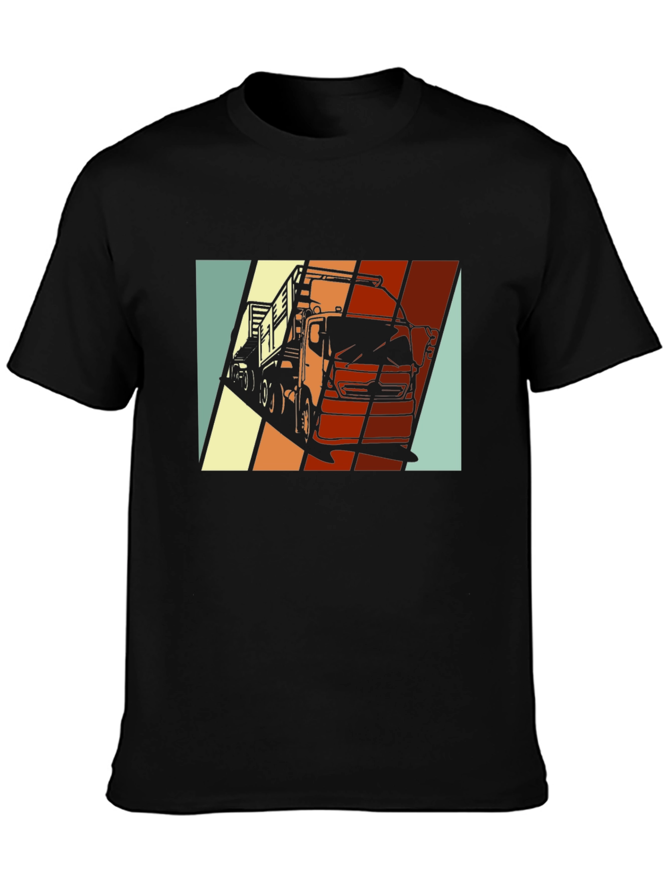 Retro Truck Graphic Tee - Classic Black
