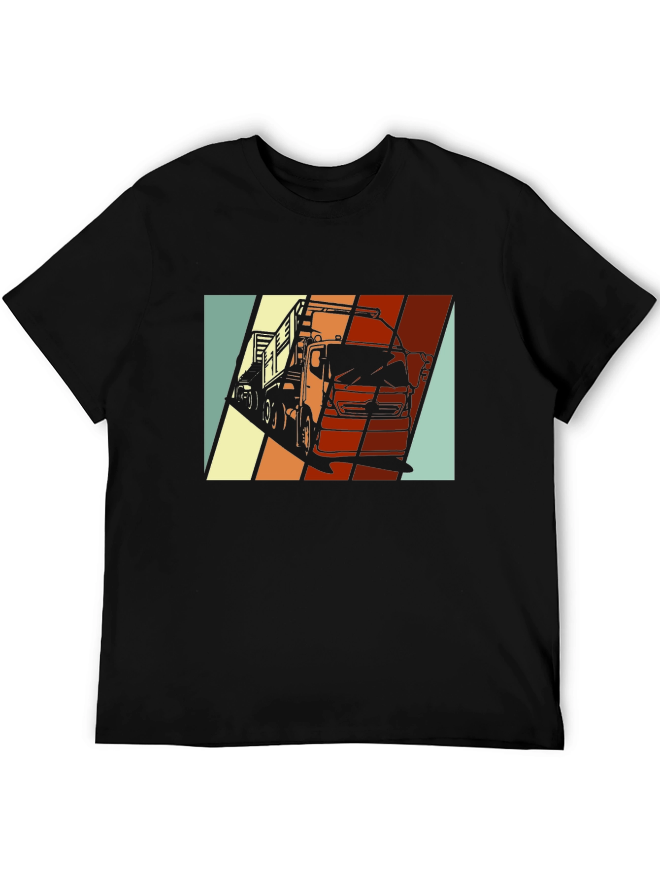 Retro Truck Graphic Tee - Classic Black