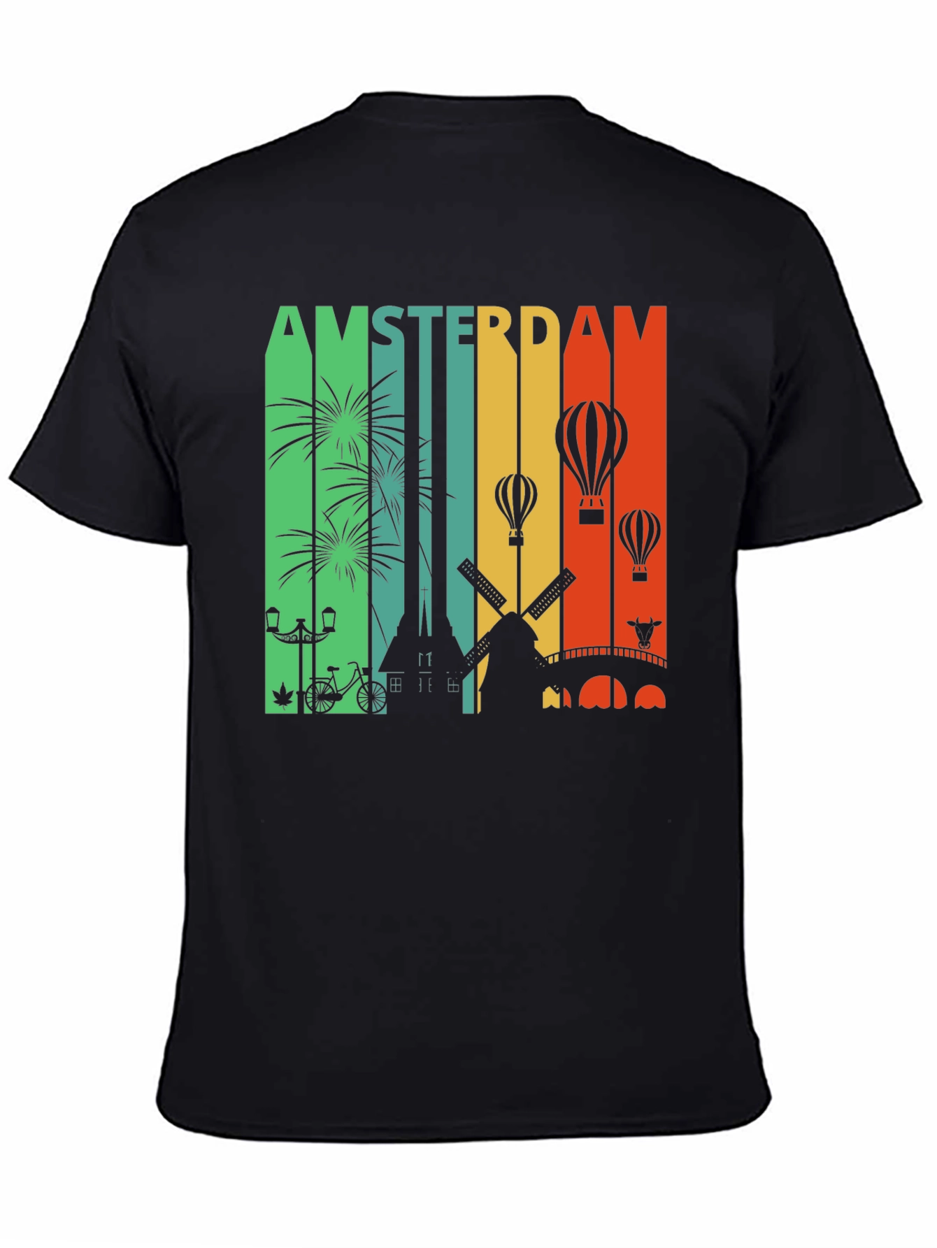 Amsterdam Cityscape Graphic Tee