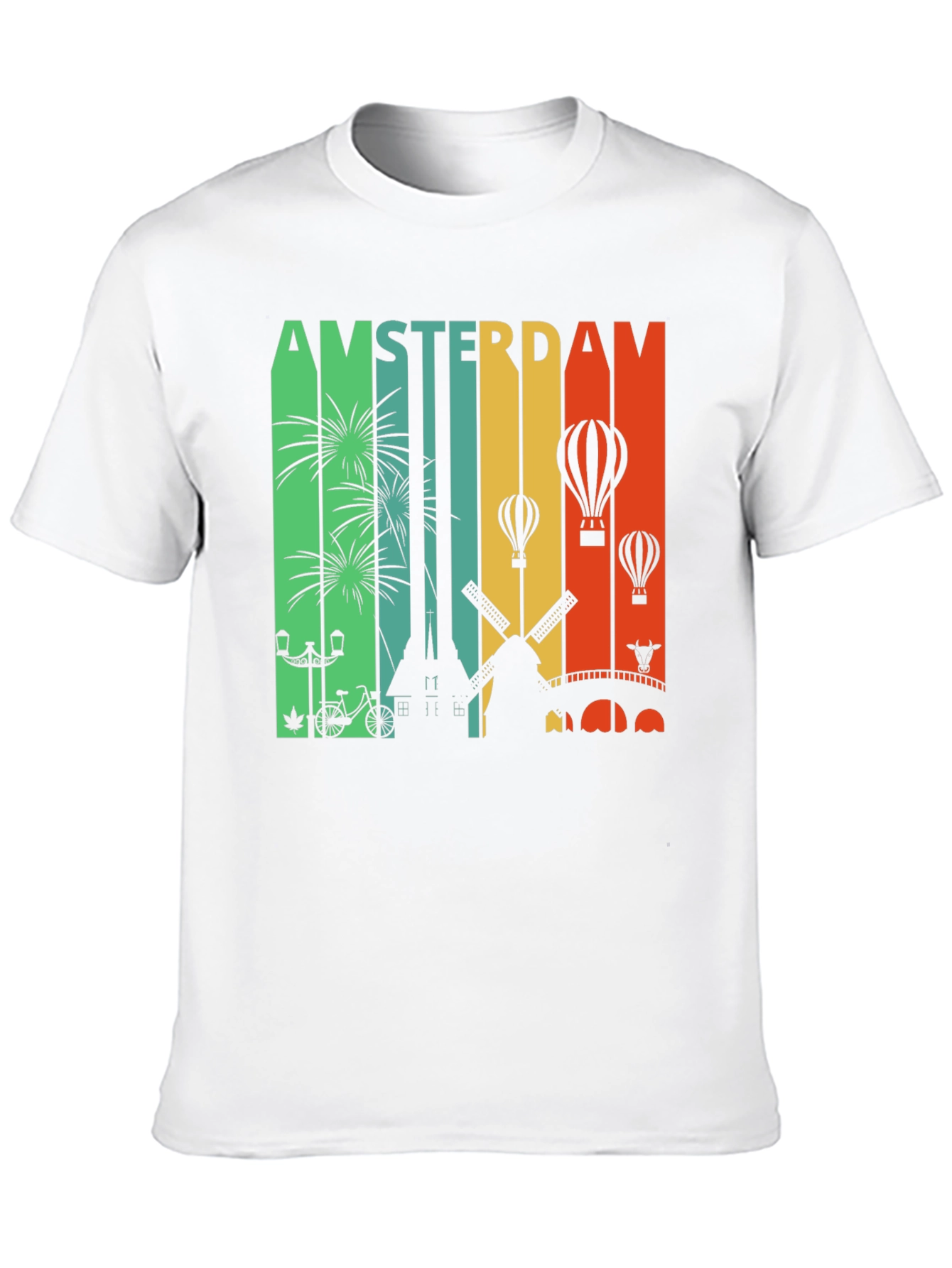 Amsterdam Cityscape Graphic Tee