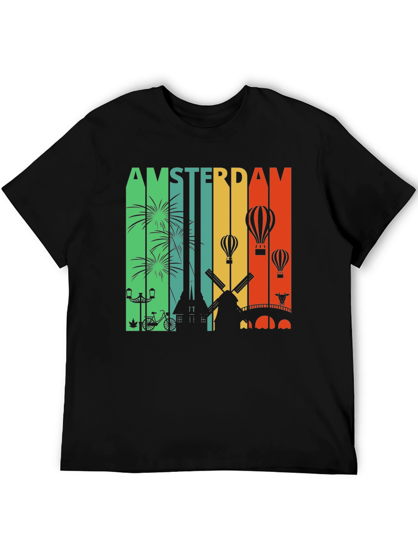 Amsterdam Cityscape Graphic Tee