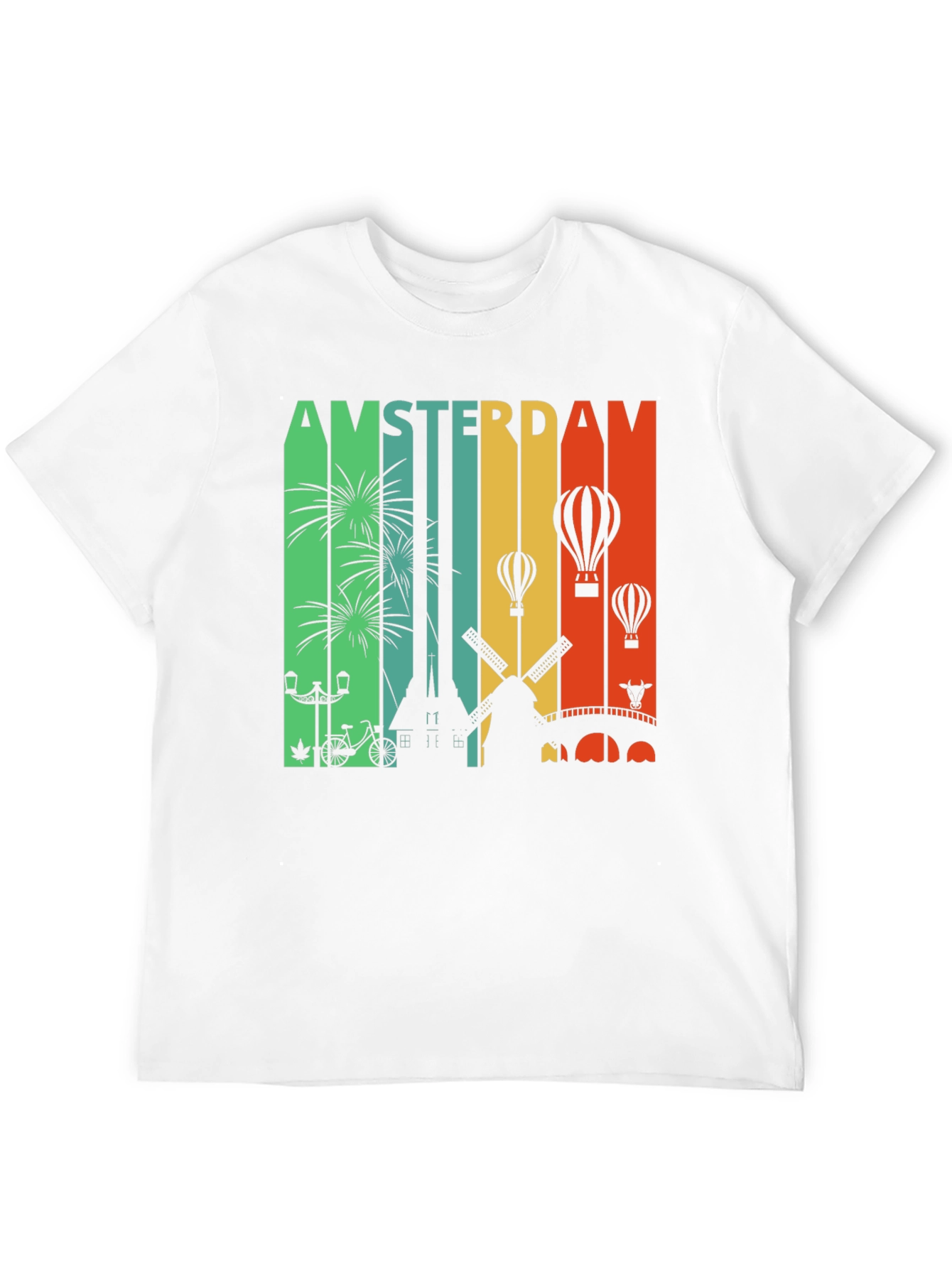 Amsterdam Cityscape Graphic Tee