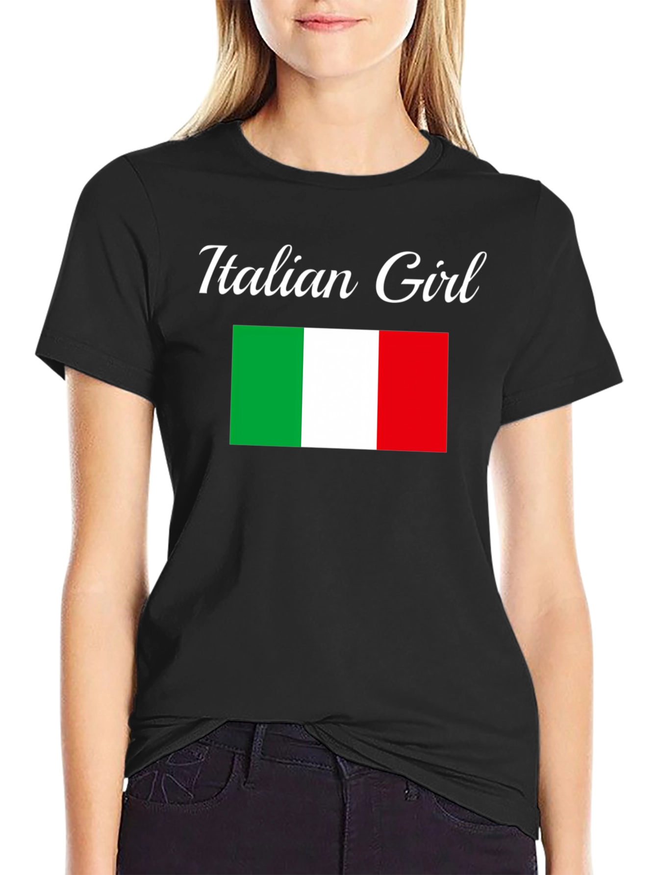 Italian Girl T-Shirt - Italy Flag Tee