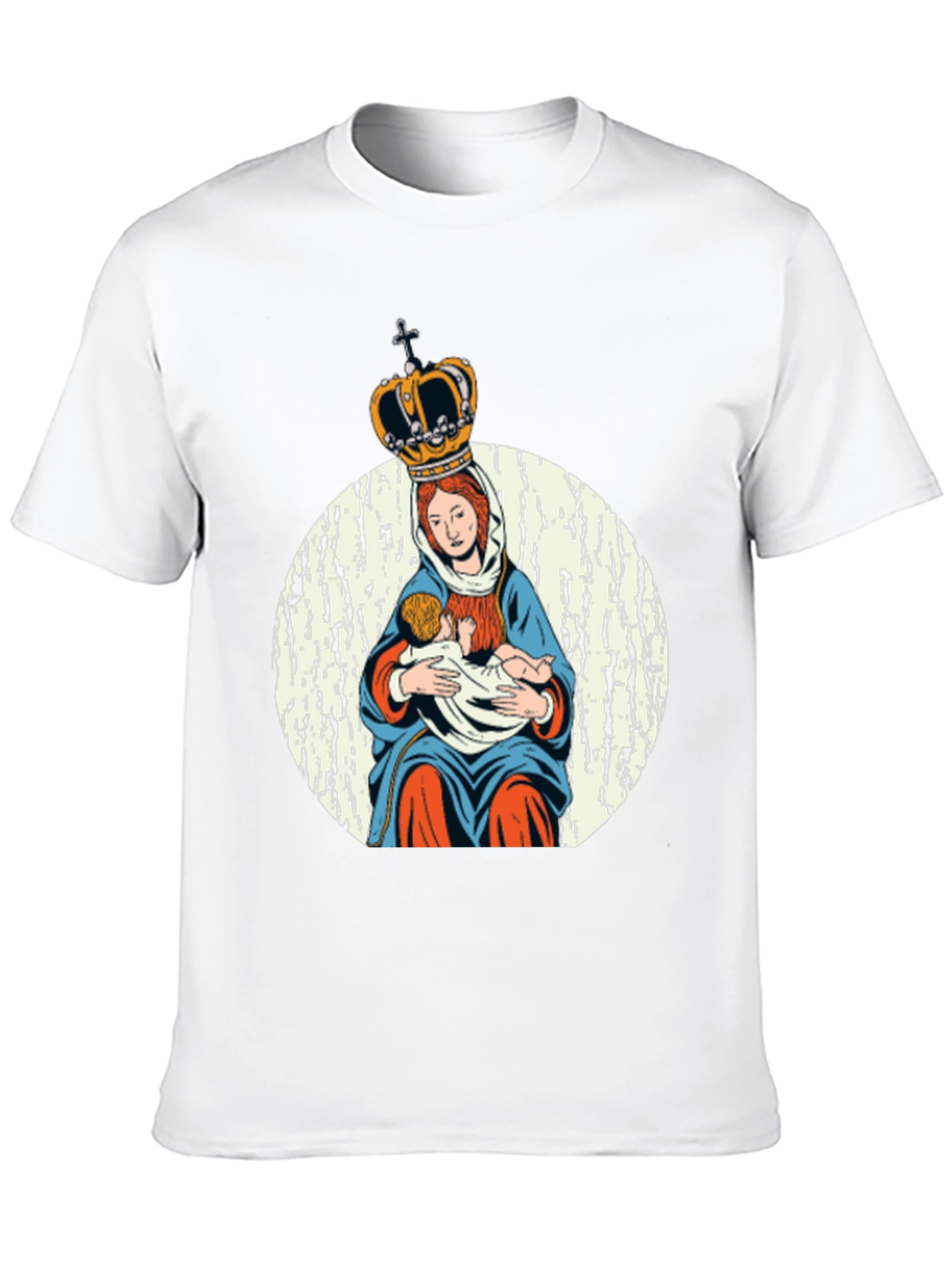 Virgin Mary Crowned T-Shirt - Religious Graphic Tee