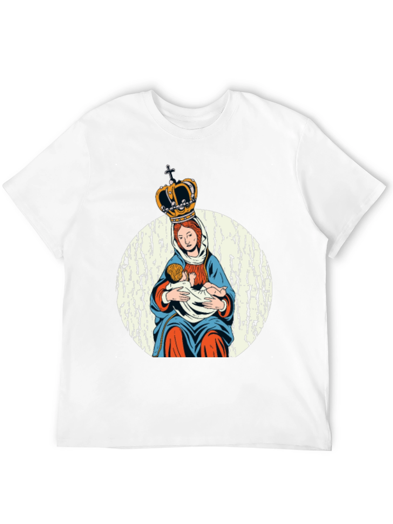 Virgin Mary Crowned T-Shirt - Religious Graphic Tee