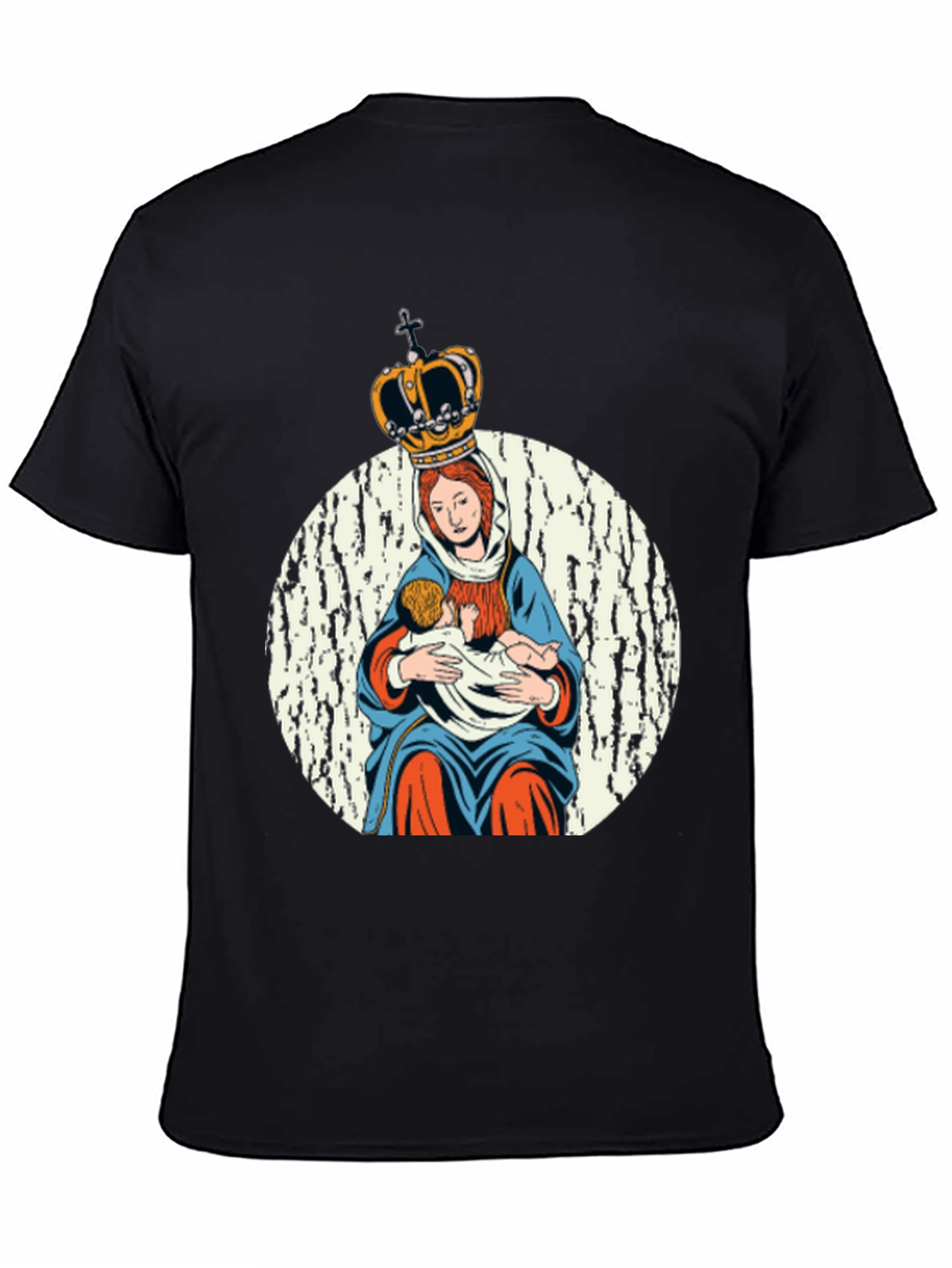 Virgin Mary Crowned T-Shirt - Religious Graphic Tee