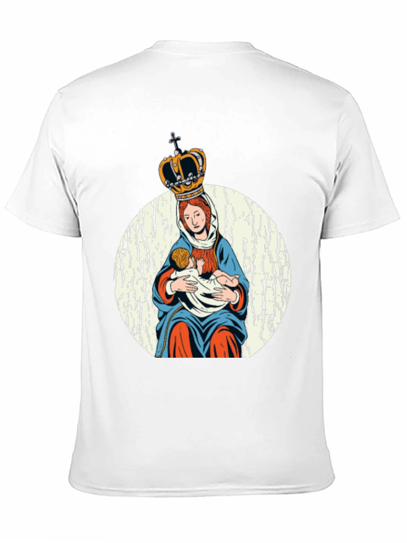 Virgin Mary Crowned T-Shirt - Religious Graphic Tee