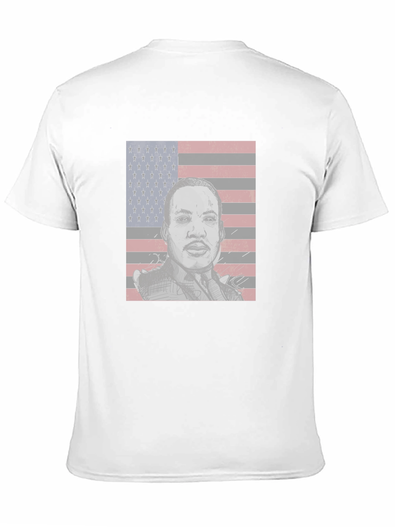 MLK American Flag Graphic Tee - Black