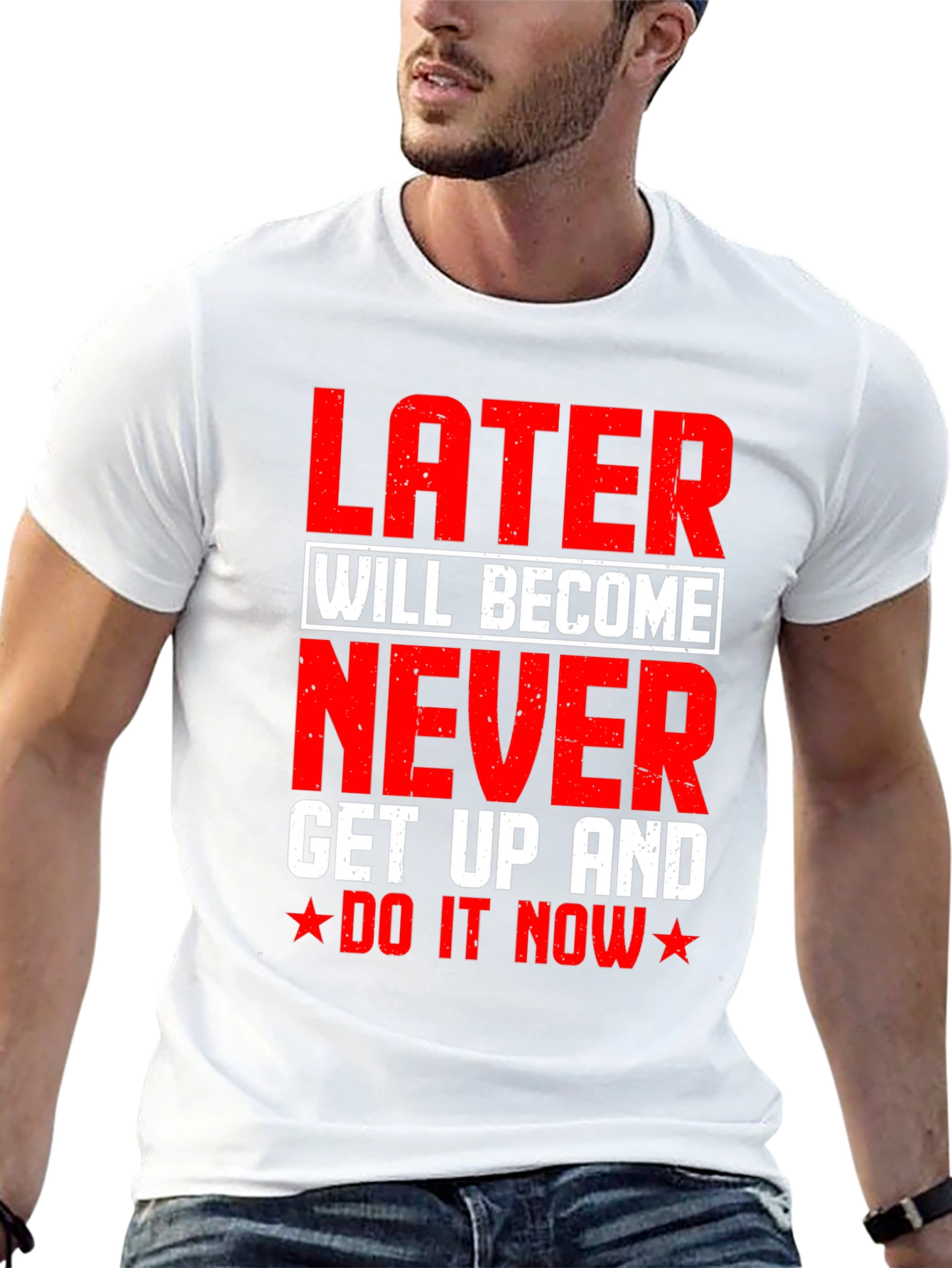 Later Will Become Never T-Shirt