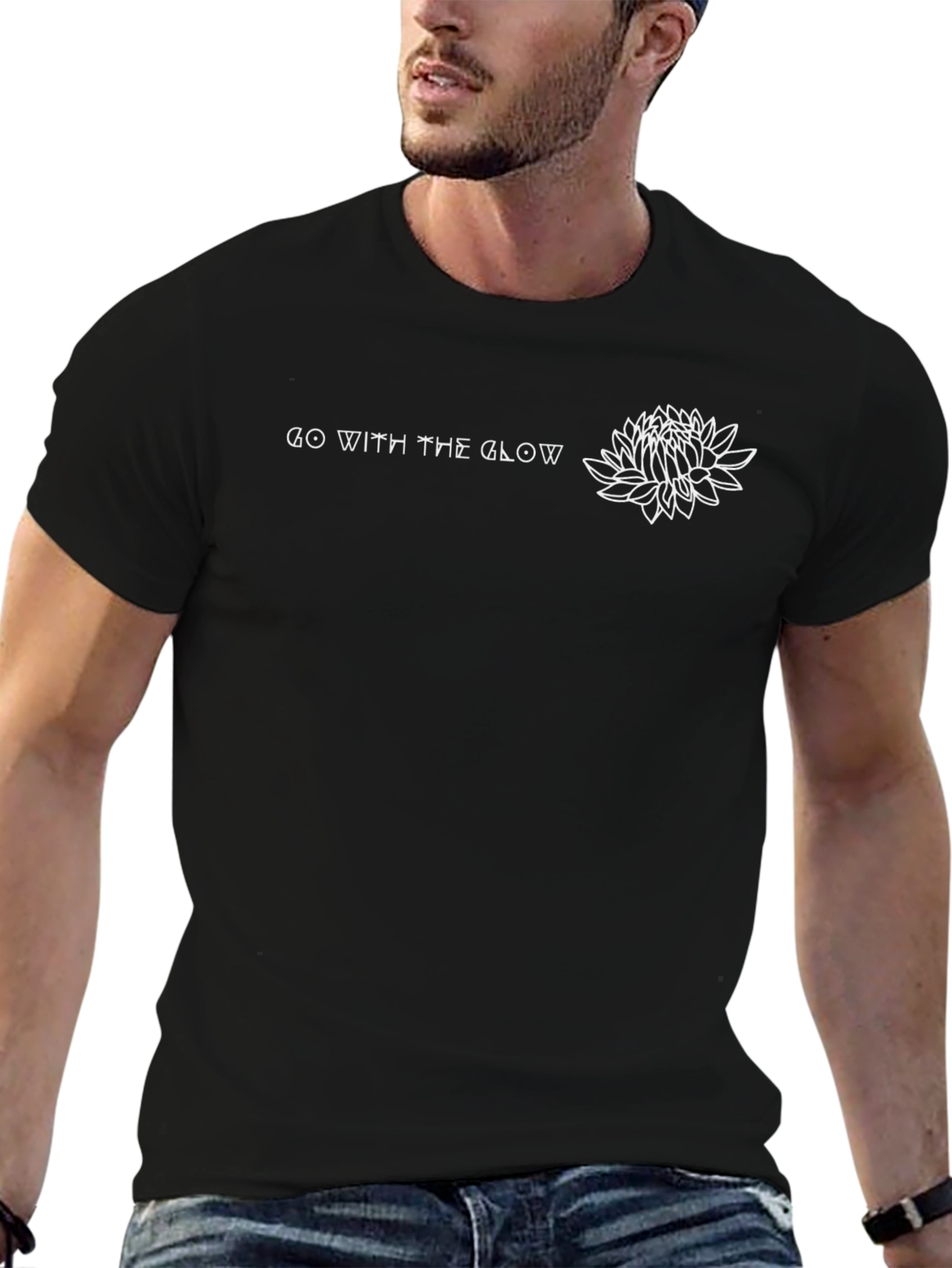 Go With The Glow Graphic T-Shirt - Black