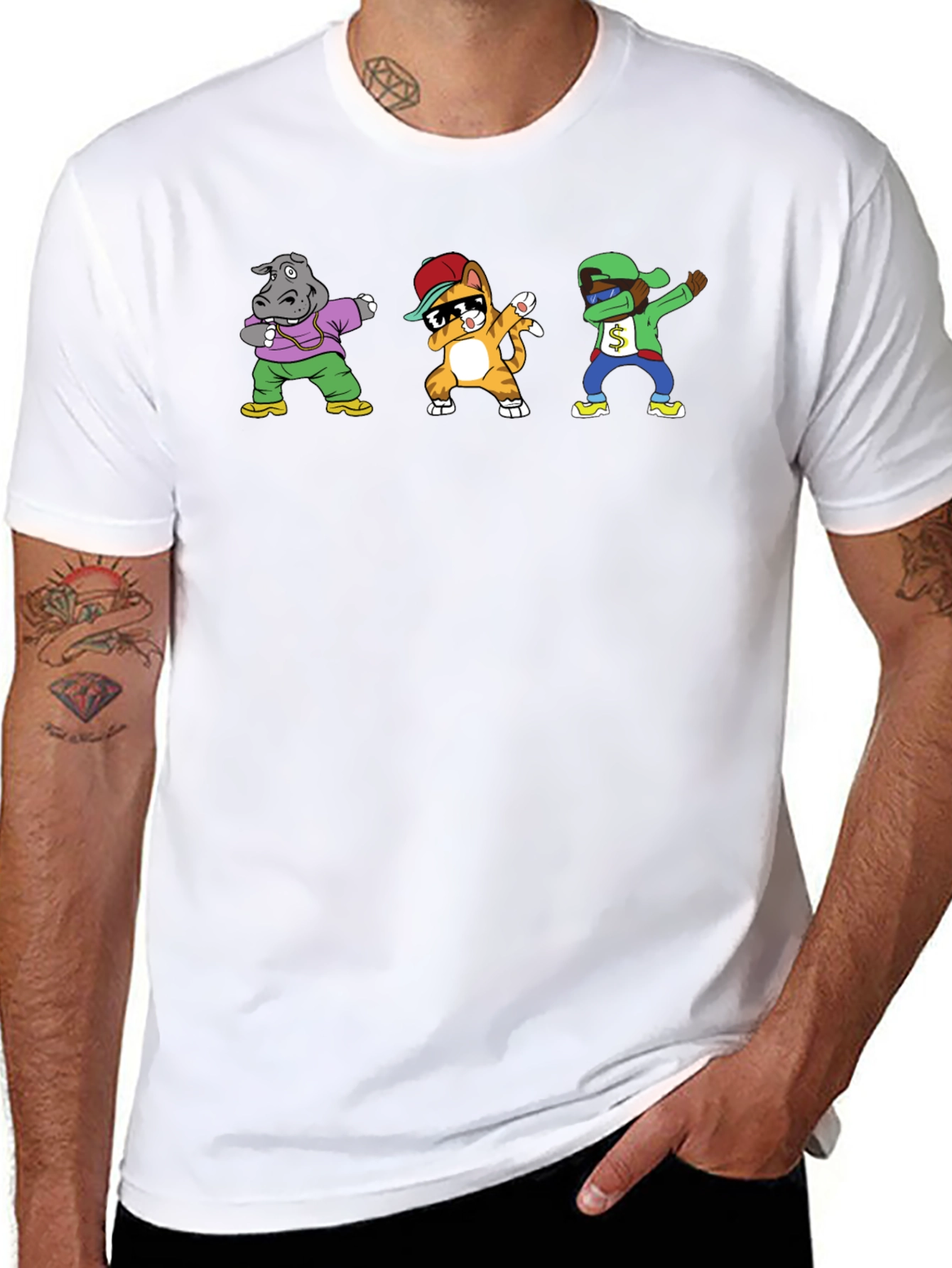 Dabbing Animals Graphic Tee