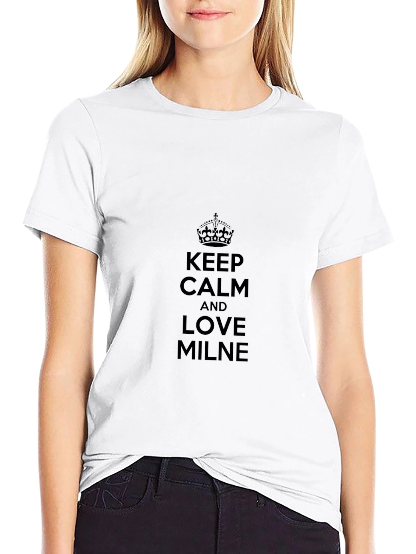 Keep Calm and Love MILNE Black T-Shirt