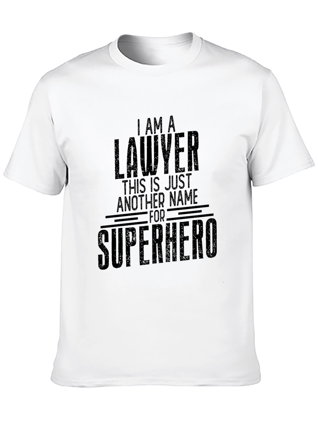 Lawyer Superhero T-Shirt - Black Graphic Tee