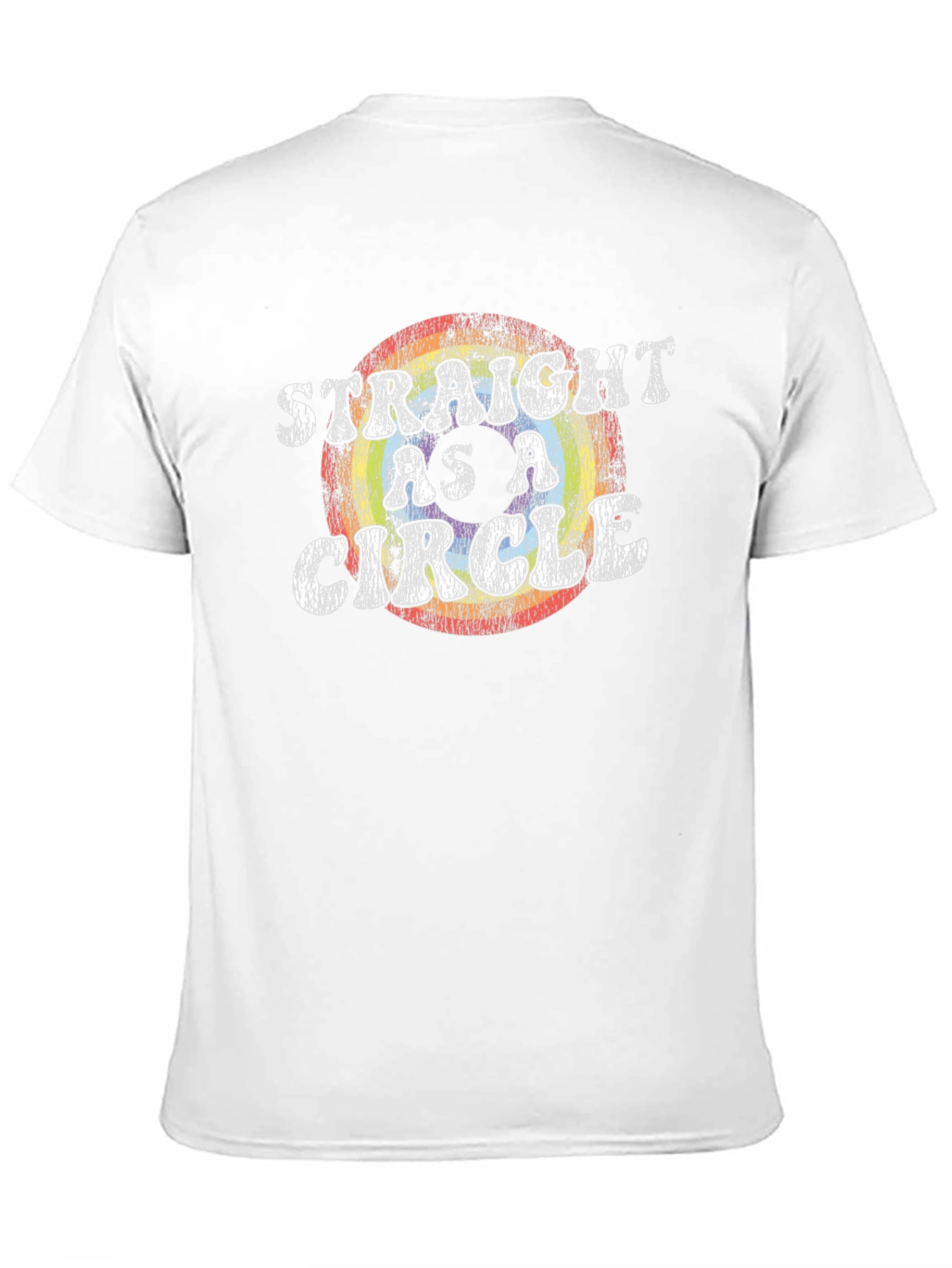 Straight as a Circle Graphic Tee - Black