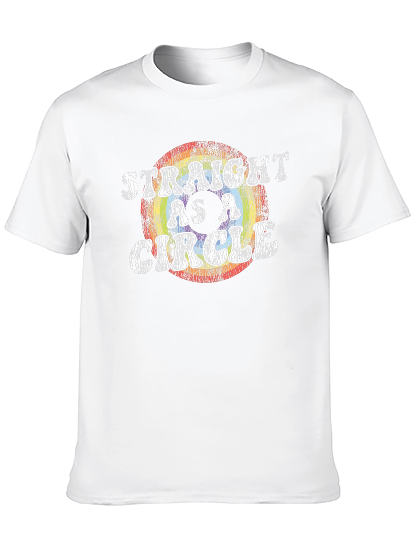 Straight as a Circle Graphic Tee - Black