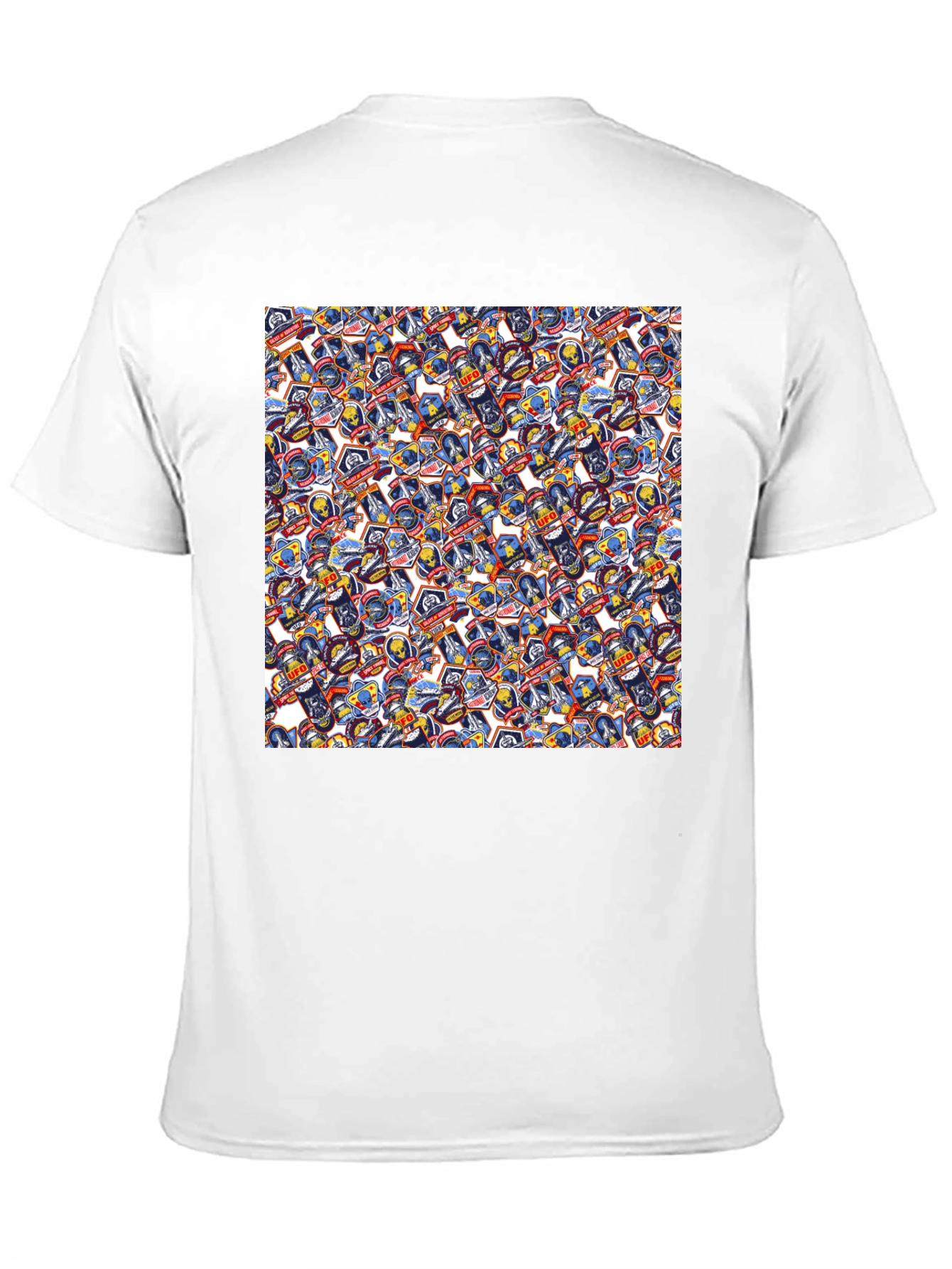 UFO Space Patch Black T-Shirt