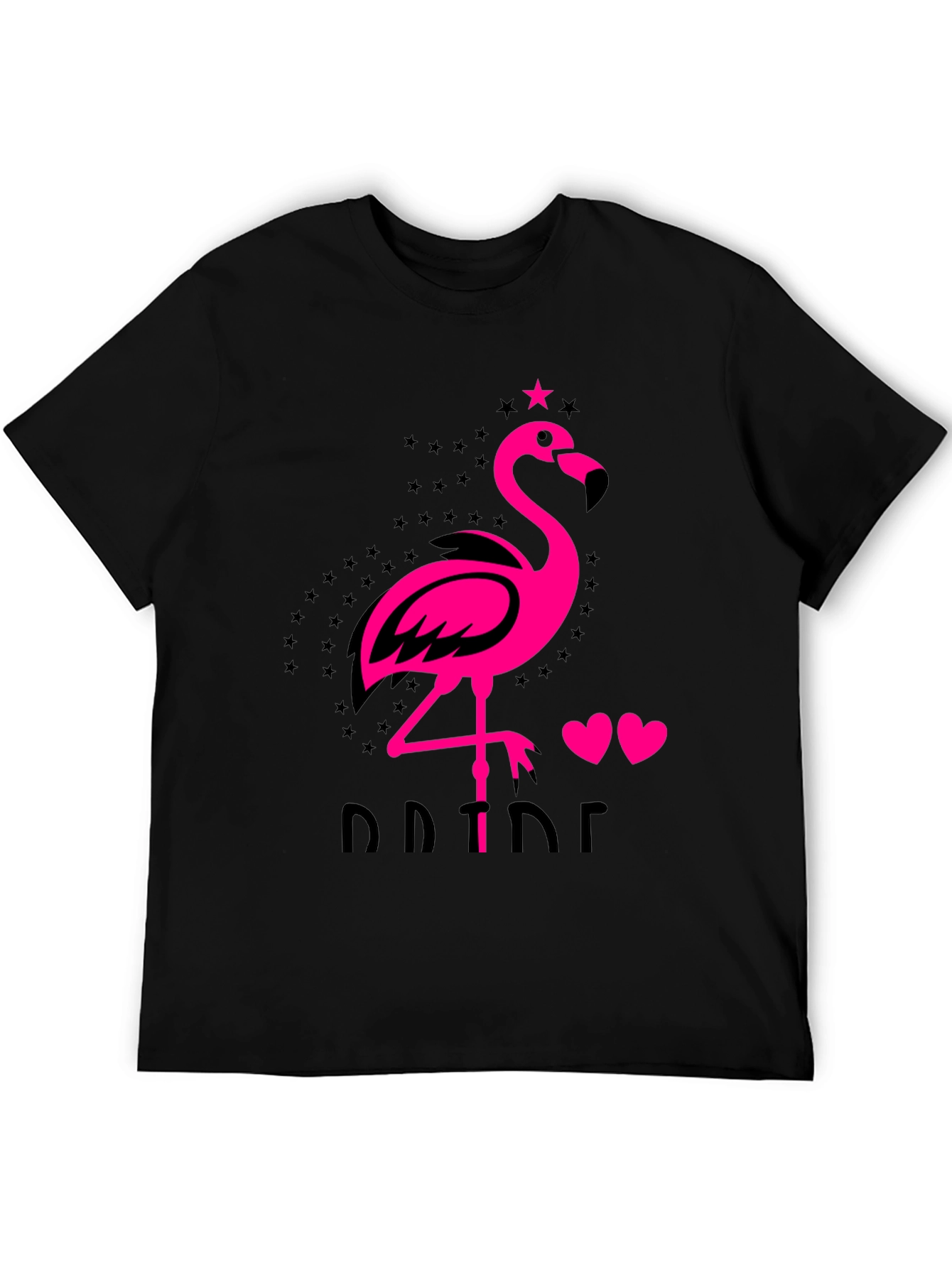 Flamingo Pride Graphic Tee - Mens Black T-Shirt