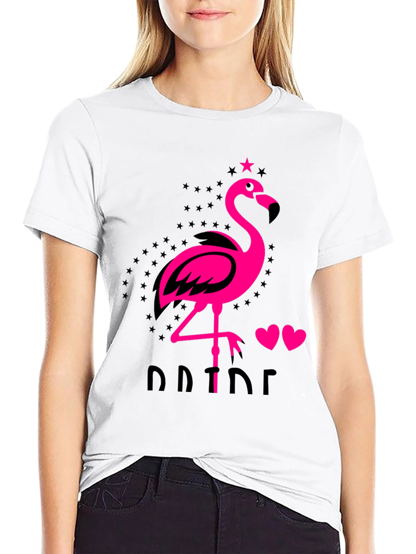 Flamingo Pride Graphic Tee - Mens Black T-Shirt