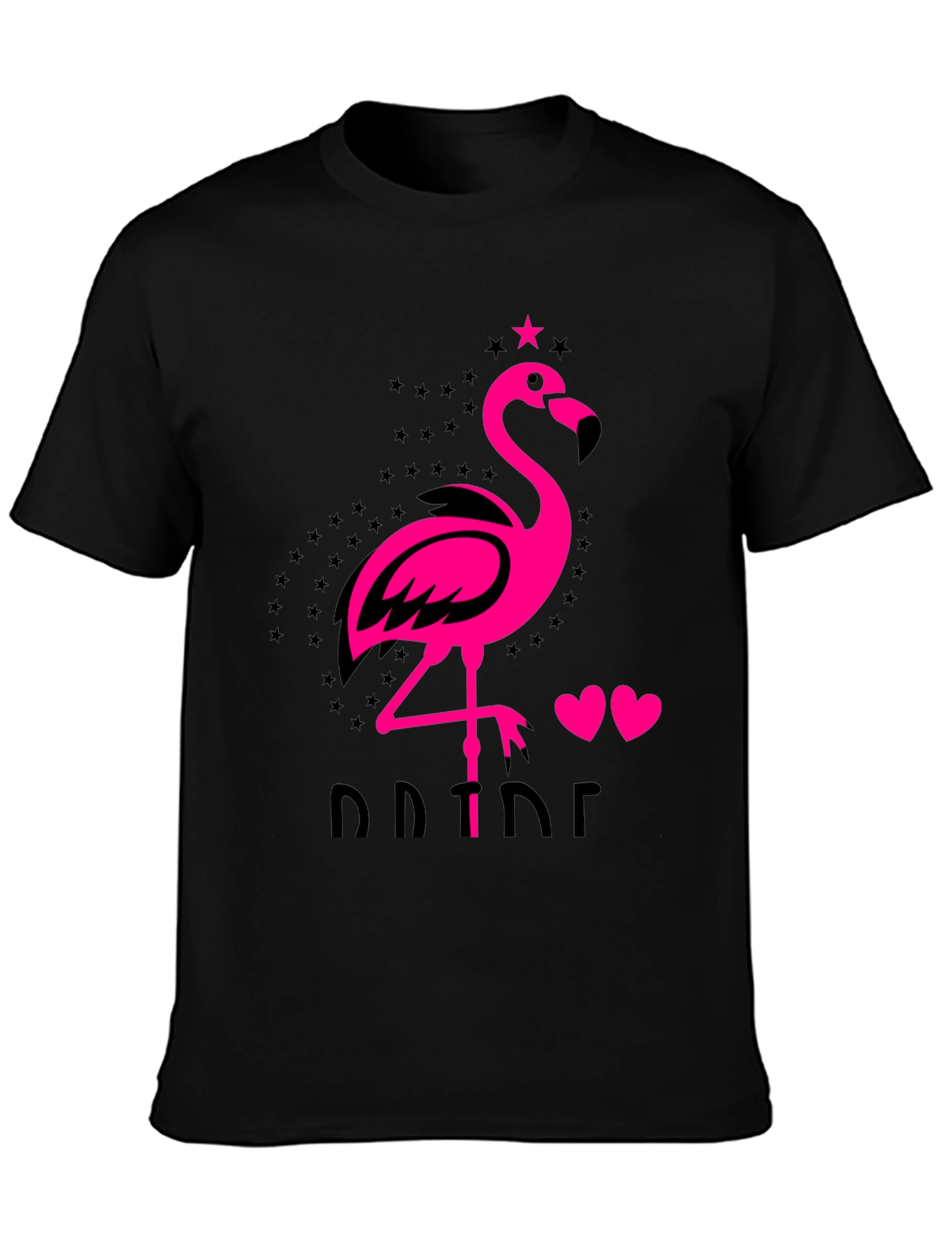 Flamingo Pride Graphic Tee - Mens Black T-Shirt