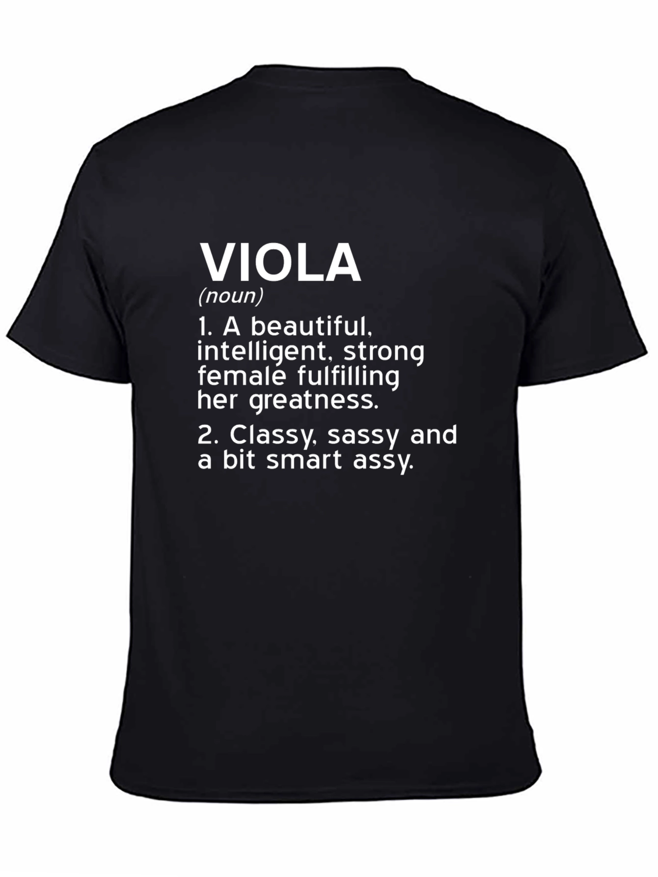 Viola Definition Graphic Tee - Black