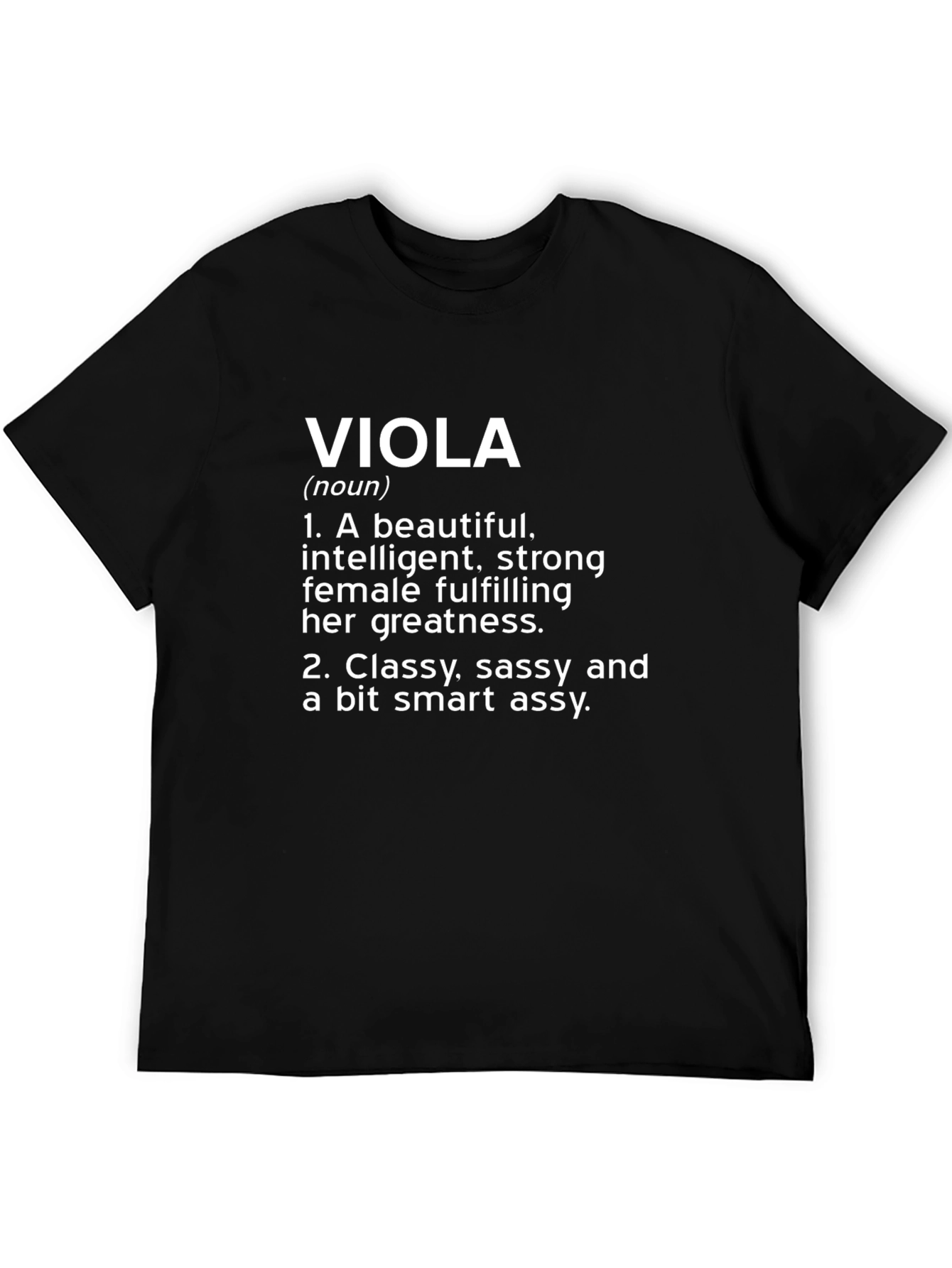 Viola Definition Graphic Tee - Black