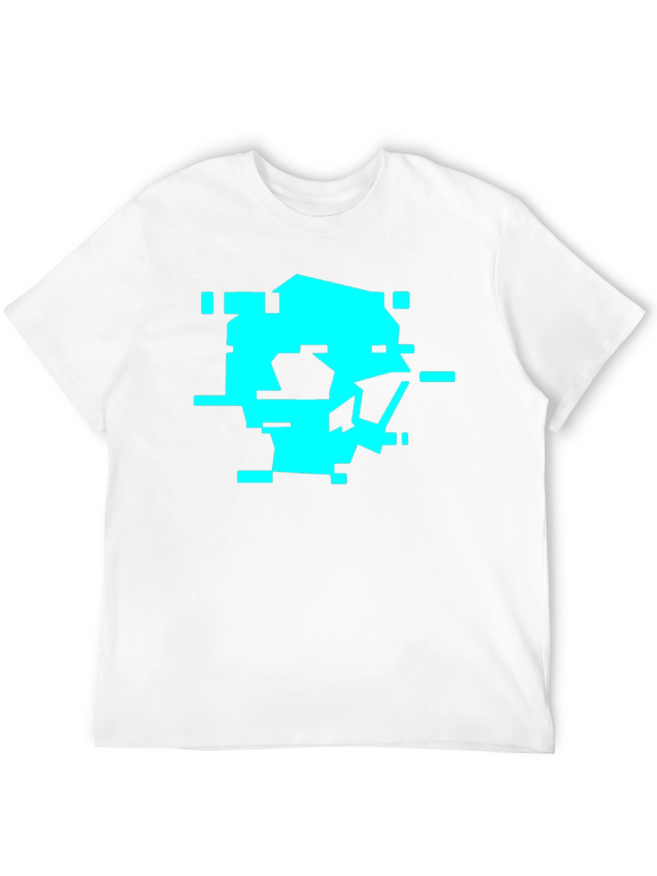 Pixel Glitch Graphic Tee - Black